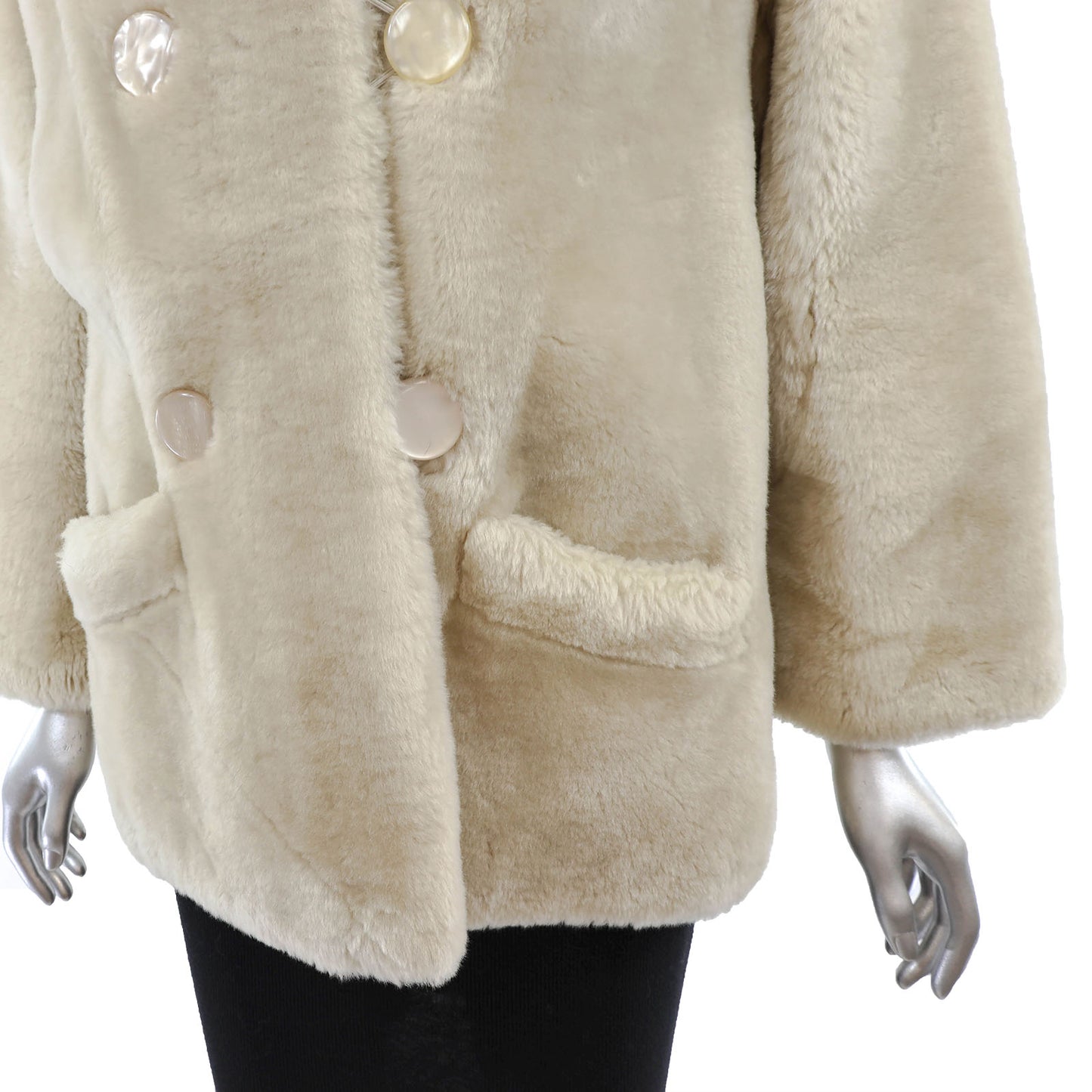 Beige Mouton Jacket- Size S