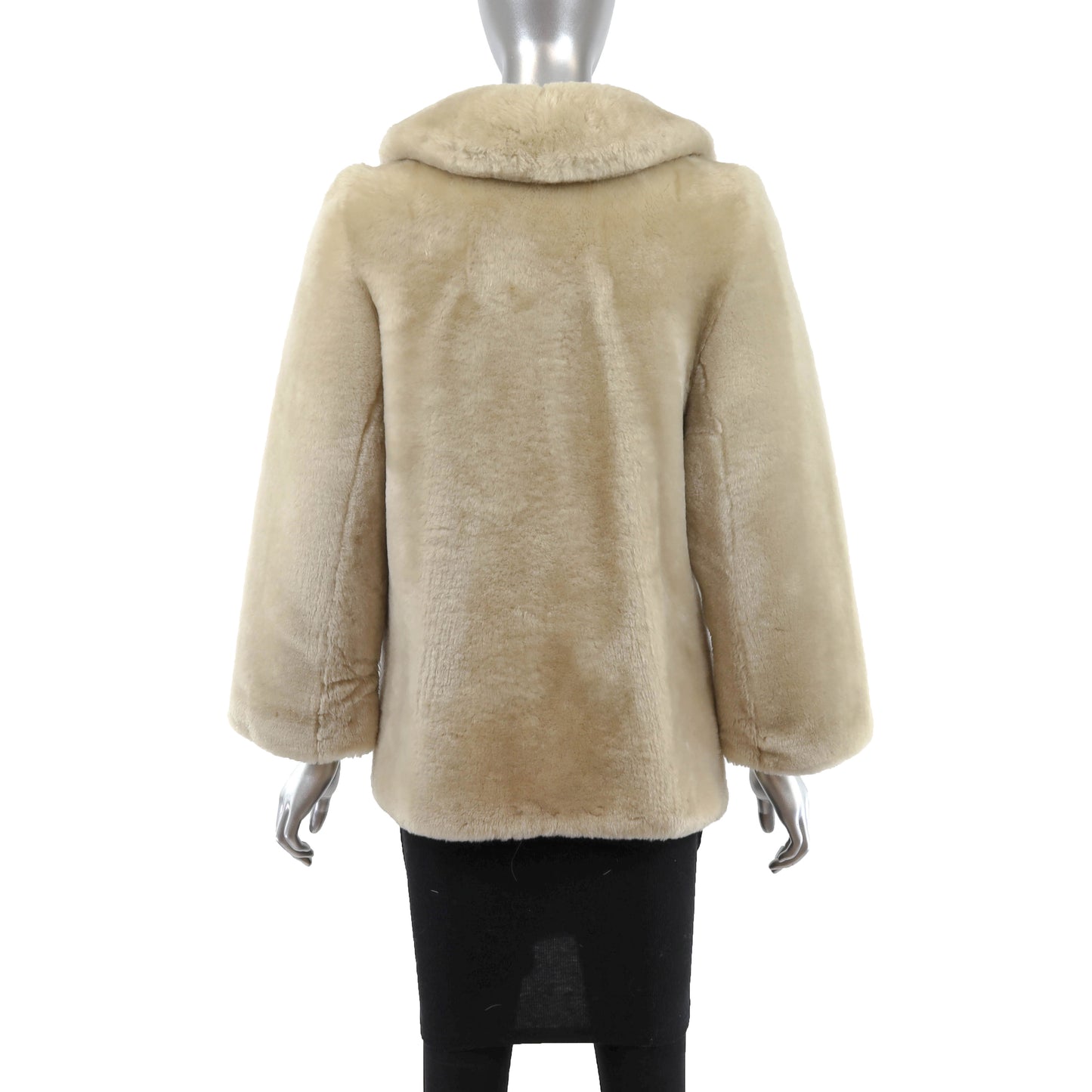 Beige Mouton Jacket- Size S