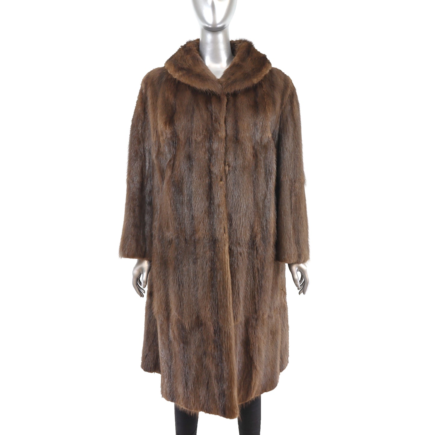 Brown Muskrat Coat- Size XXL