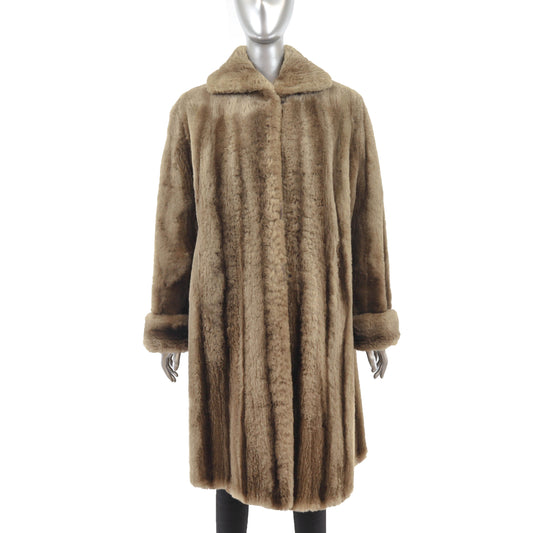 Sheared Nutria Coat- Size XL