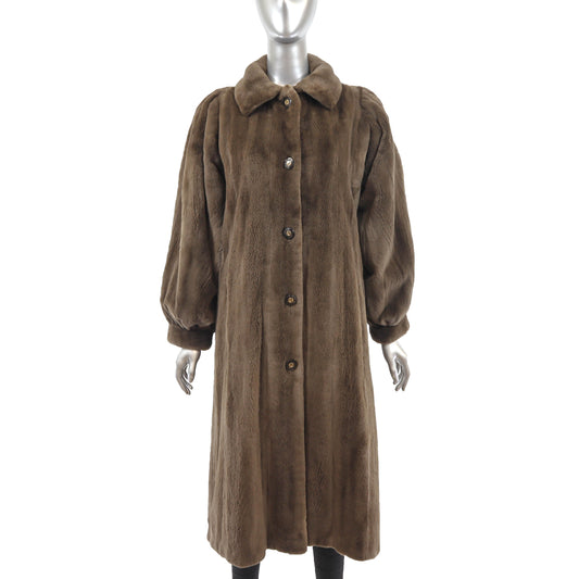 Sheared Nutria Coat- Size S