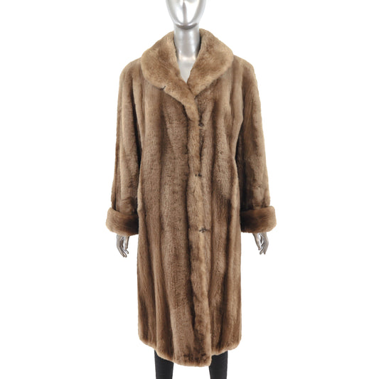 Sheared Nutria Coat- Size L