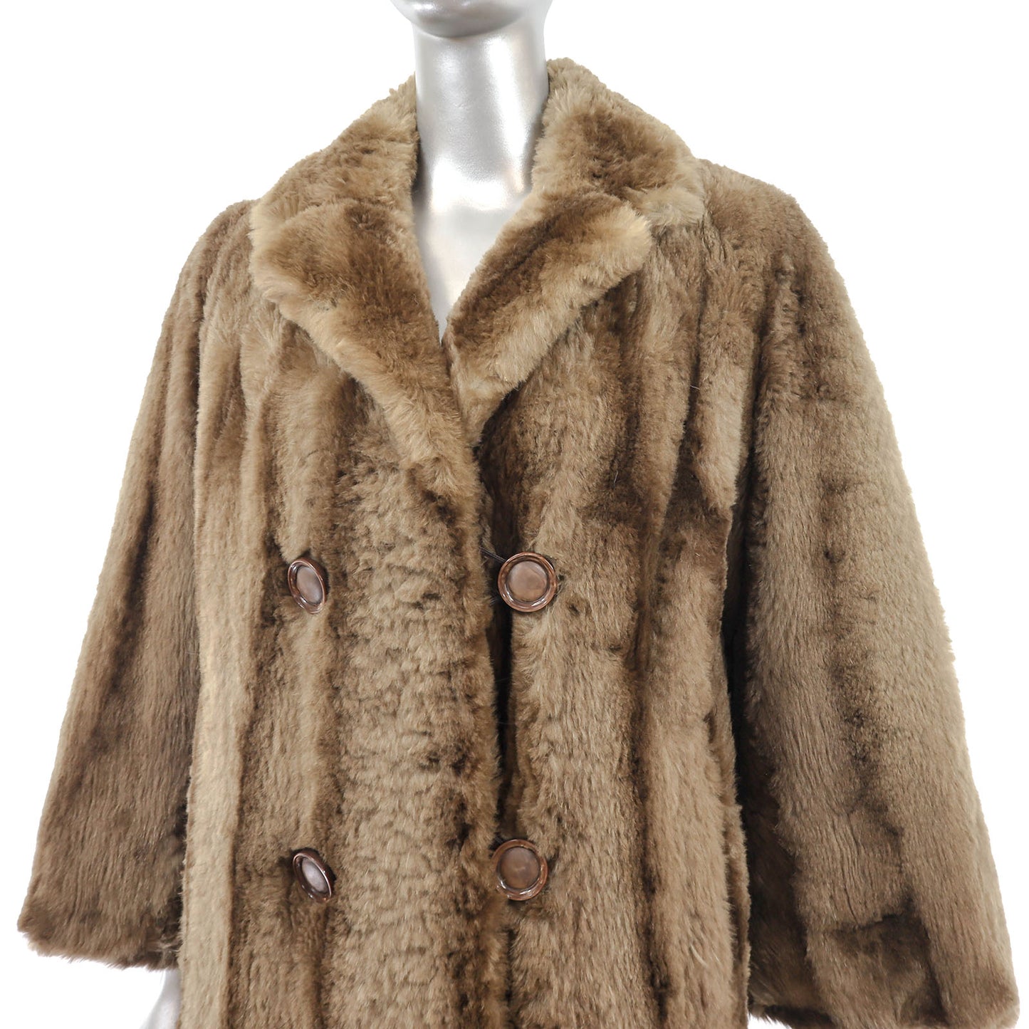 Sheared Nutria Coat- Size M