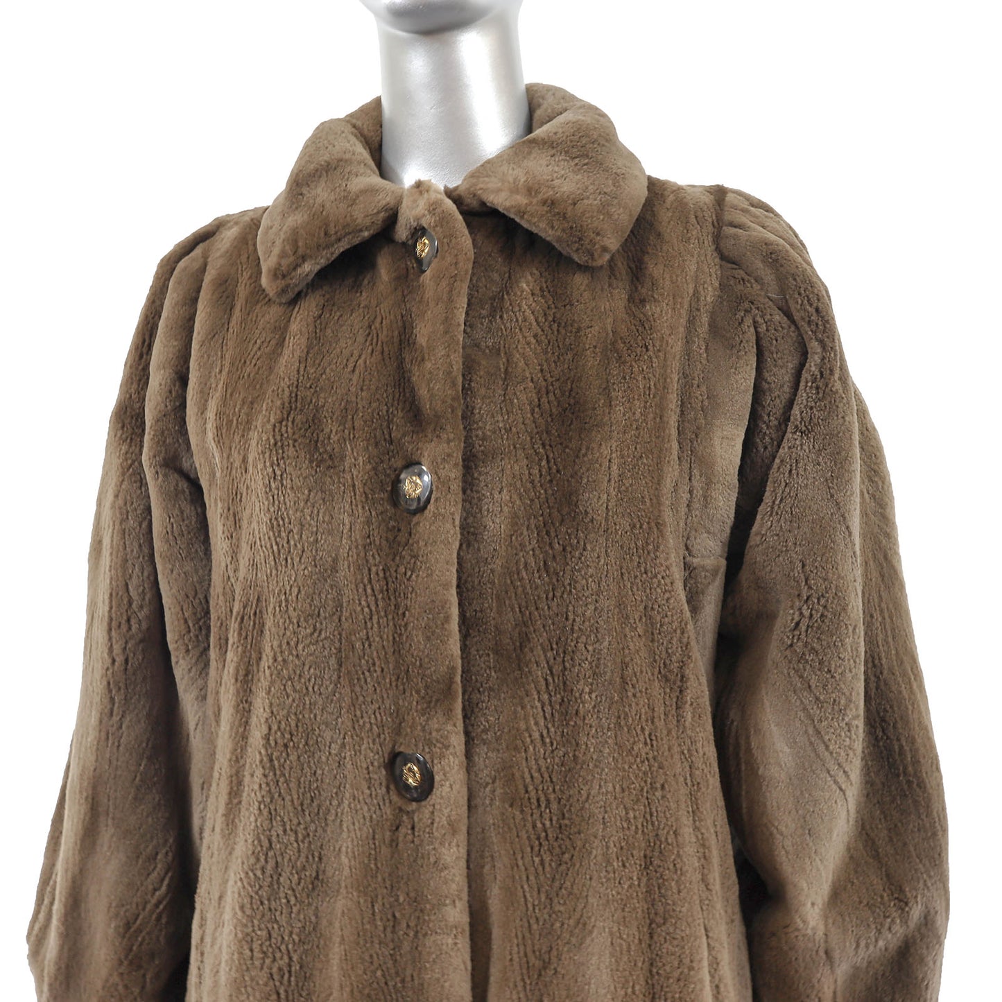 Sheared Nutria Coat- Size S