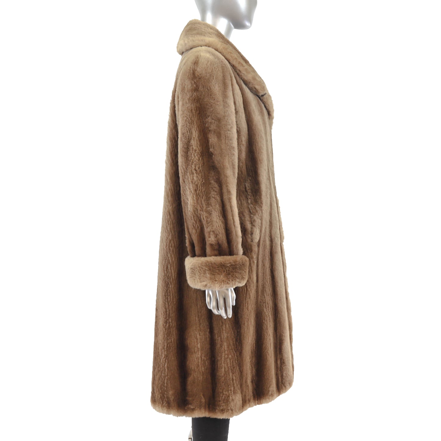 Sheared Nutria Coat- Size L