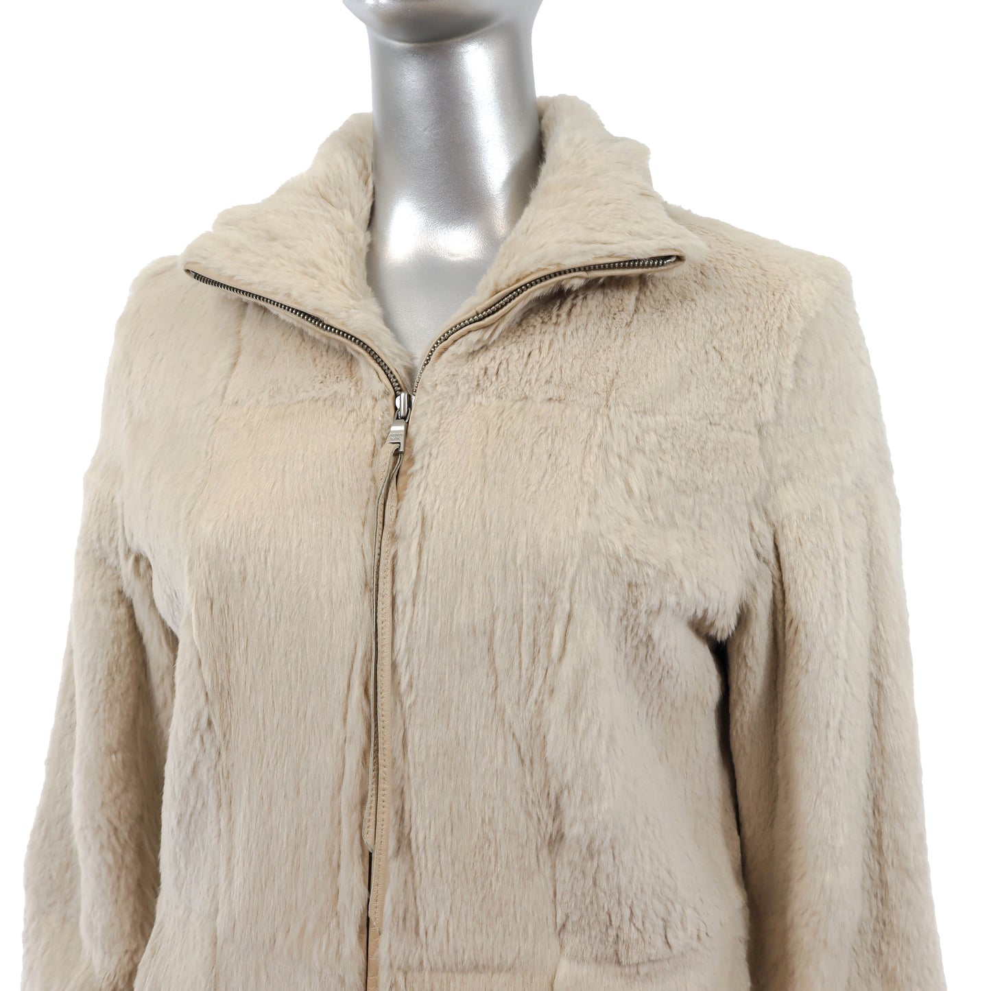 Beige Rabbit Jacket- Size S