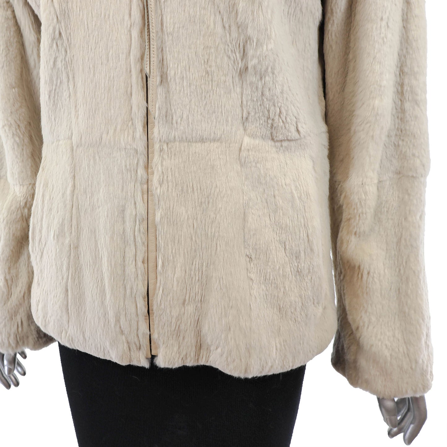 Beige Rabbit Jacket- Size S