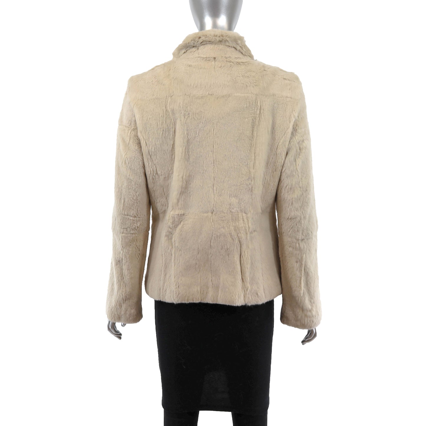 Beige Rabbit Jacket- Size S