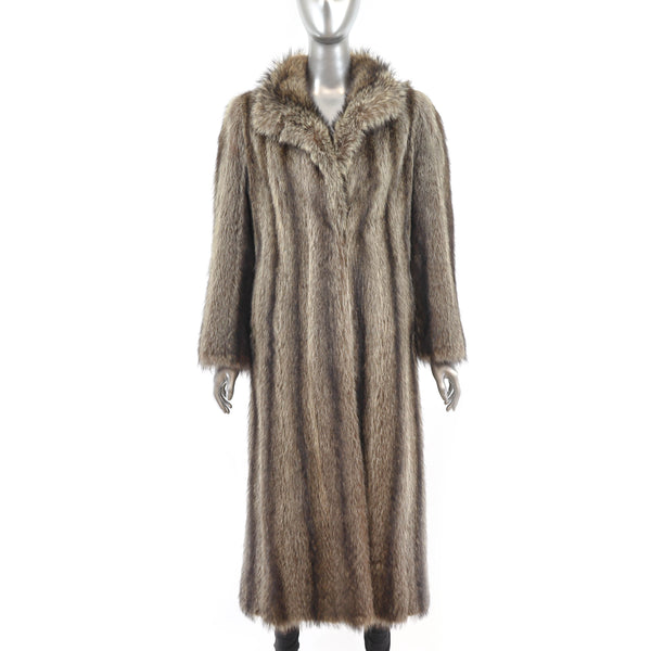 Diane Von Furstenberg Raccoon Coat- Size M