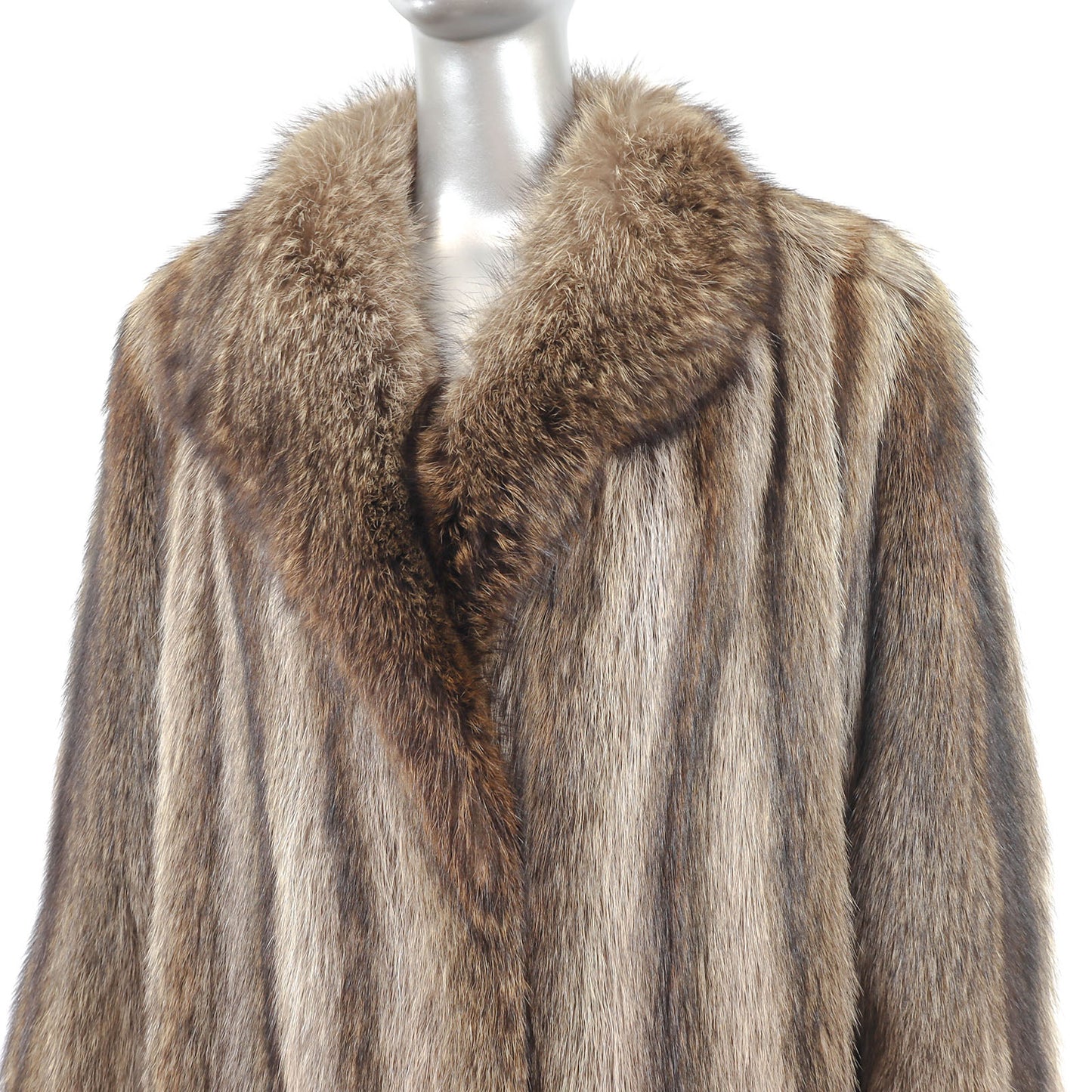 Full Length Raccoon Coat- Size XL