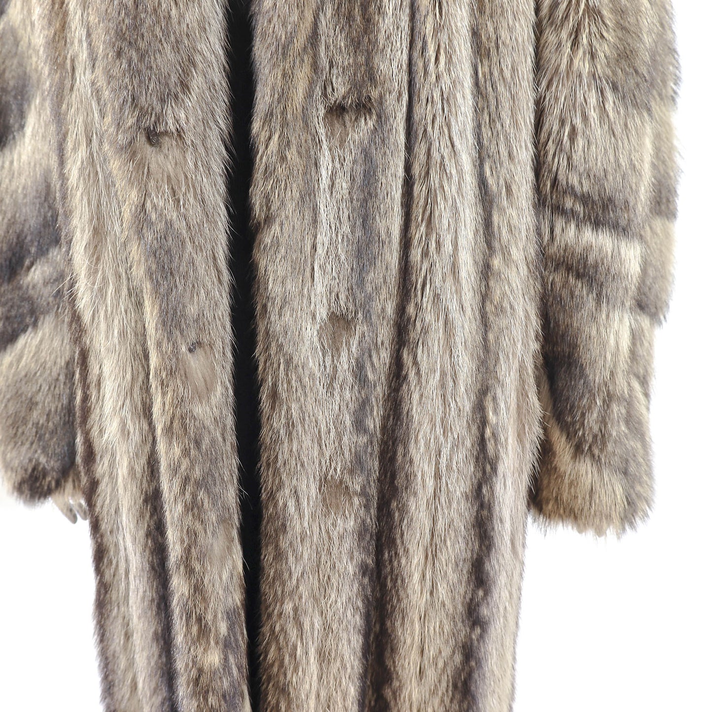 Full Length Raccoon Coat- Size L