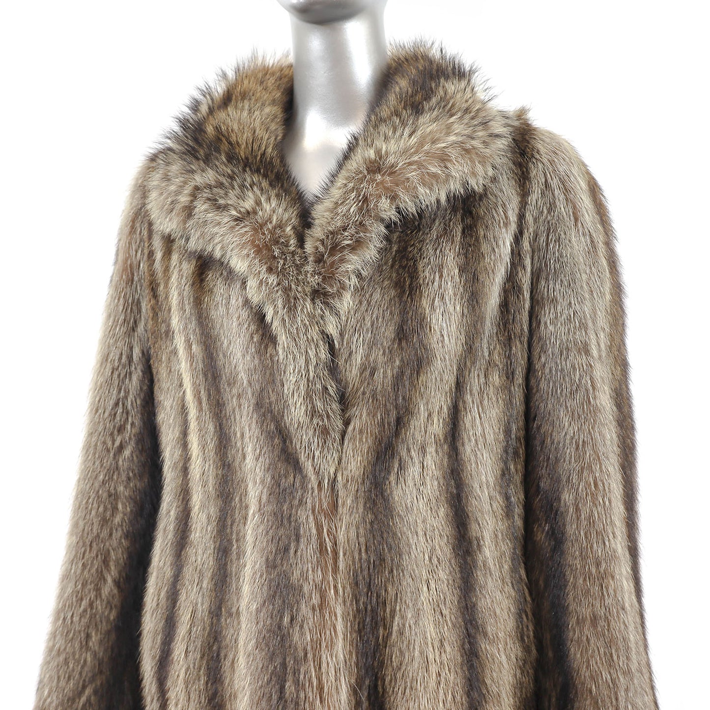 Diane Von Furstenberg Raccoon Coat- Size M