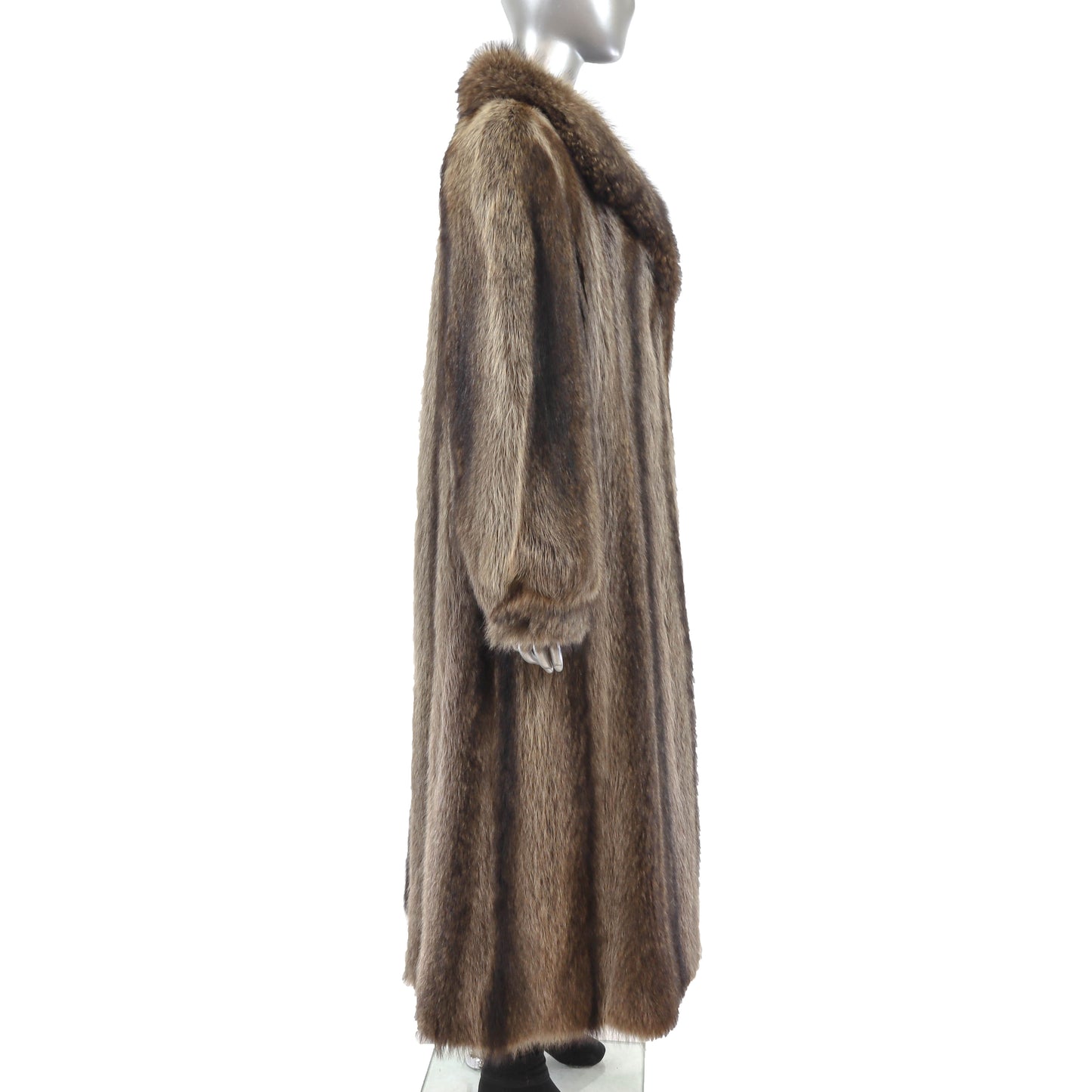 Full Length Raccoon Coat- Size XL