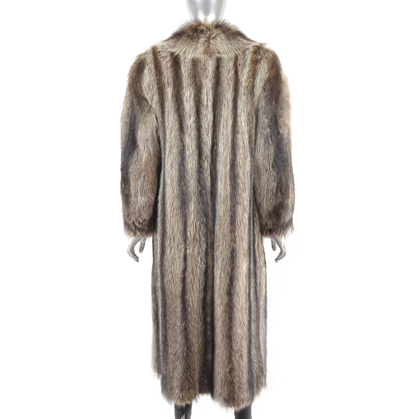 Full Length Raccoon Coat- Size S