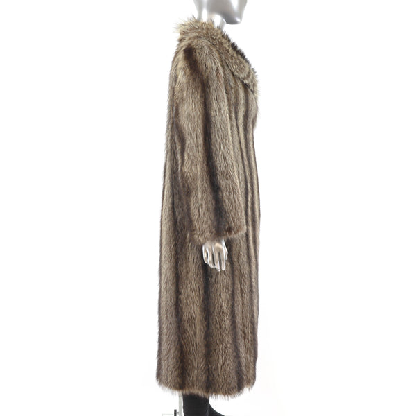 Diane Von Furstenberg Raccoon Coat- Size M