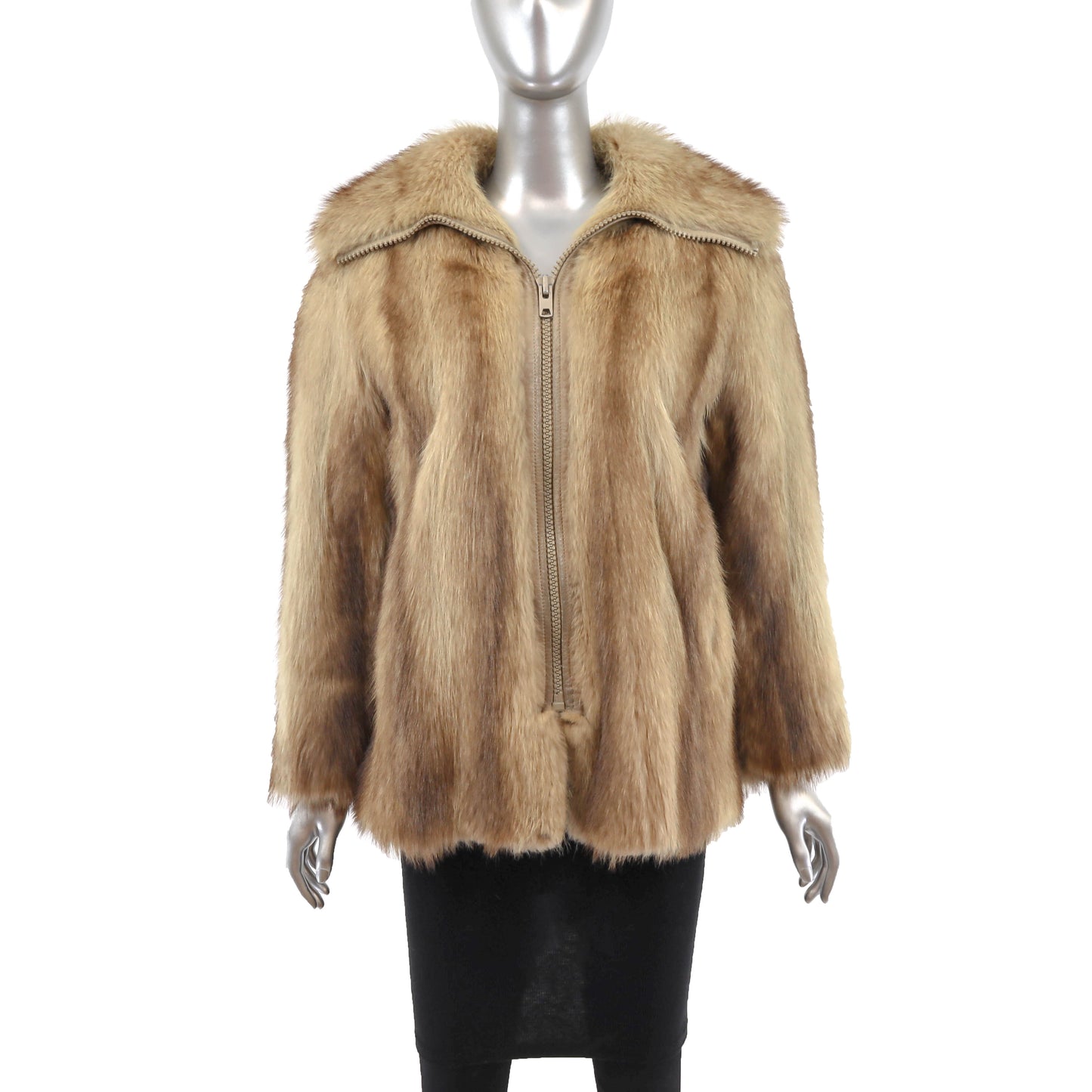 Blonde Raccoon Jacket- Size S