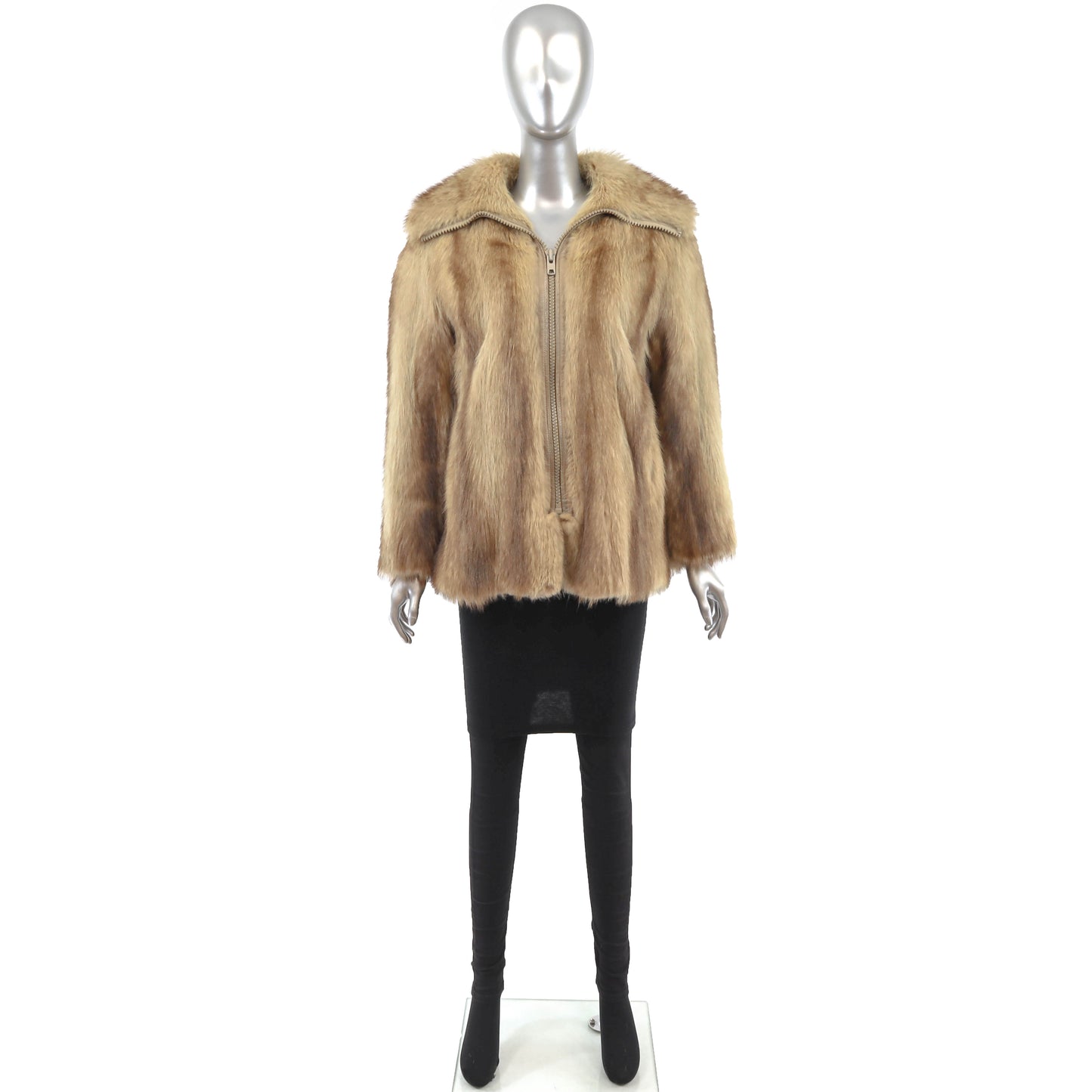 Blonde Raccoon Jacket- Size S