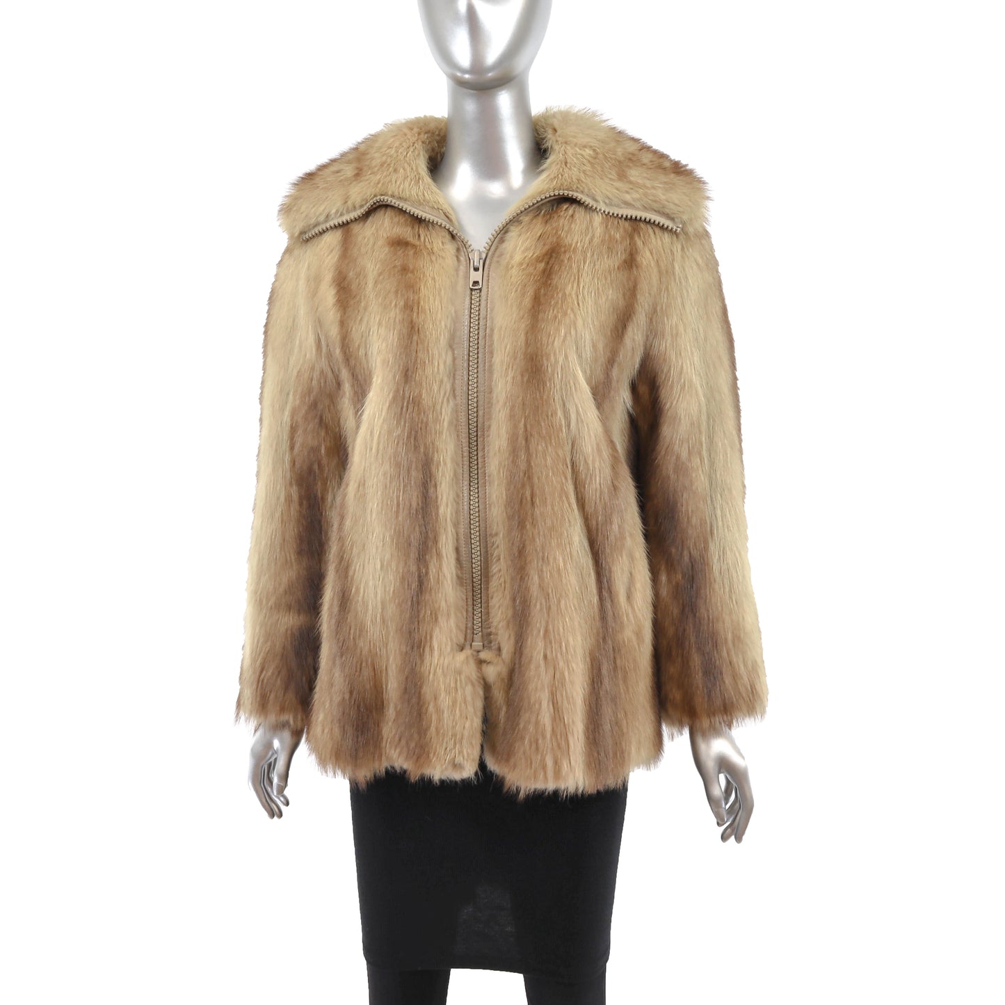 Blonde Raccoon Jacket- Size S