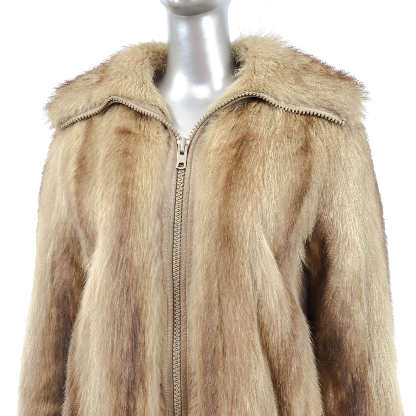 Blonde Raccoon Jacket- Size S