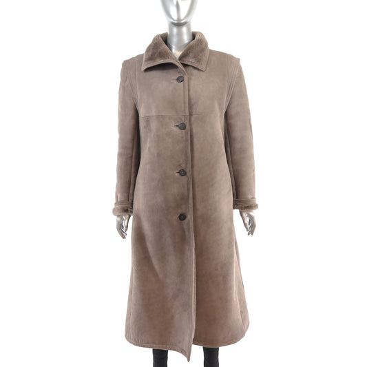 Full Length Shearling Coat- Size M