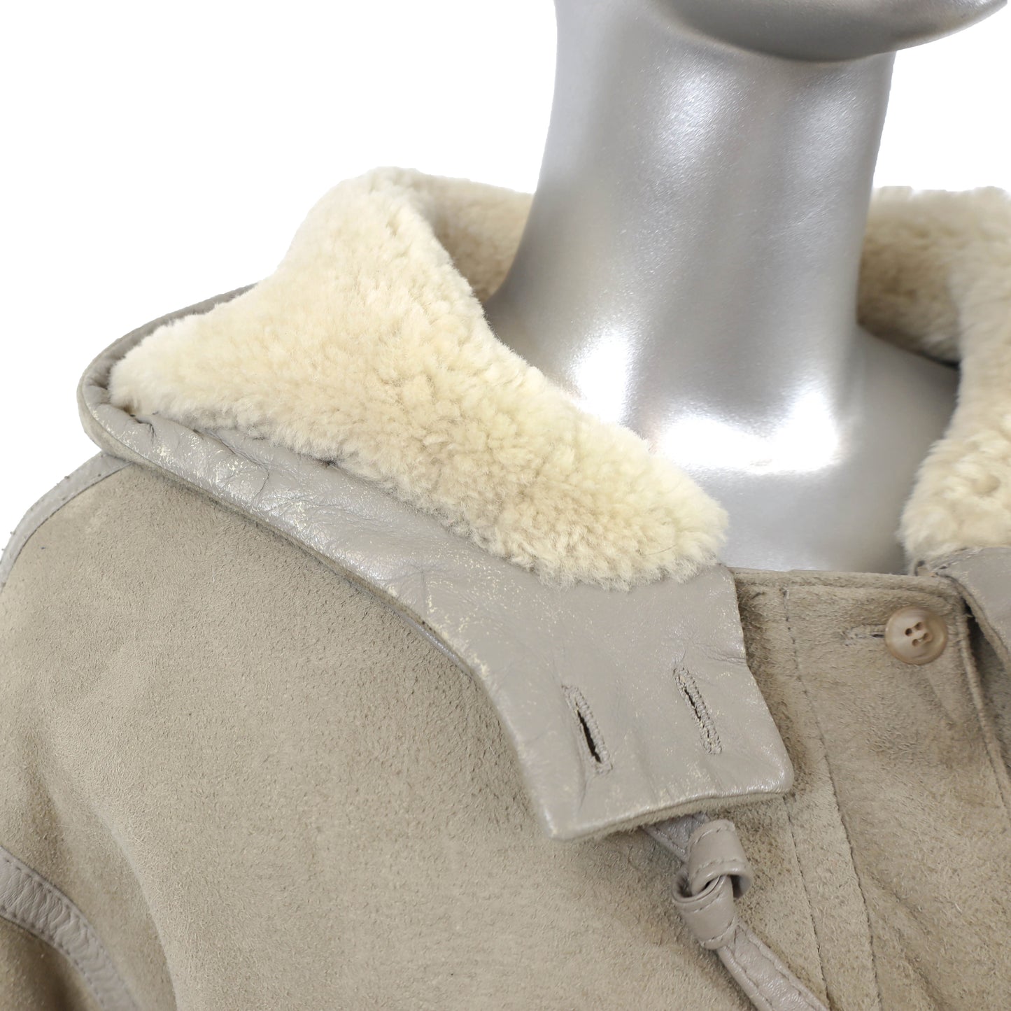 Hooded Shearling Coat- Size XXL