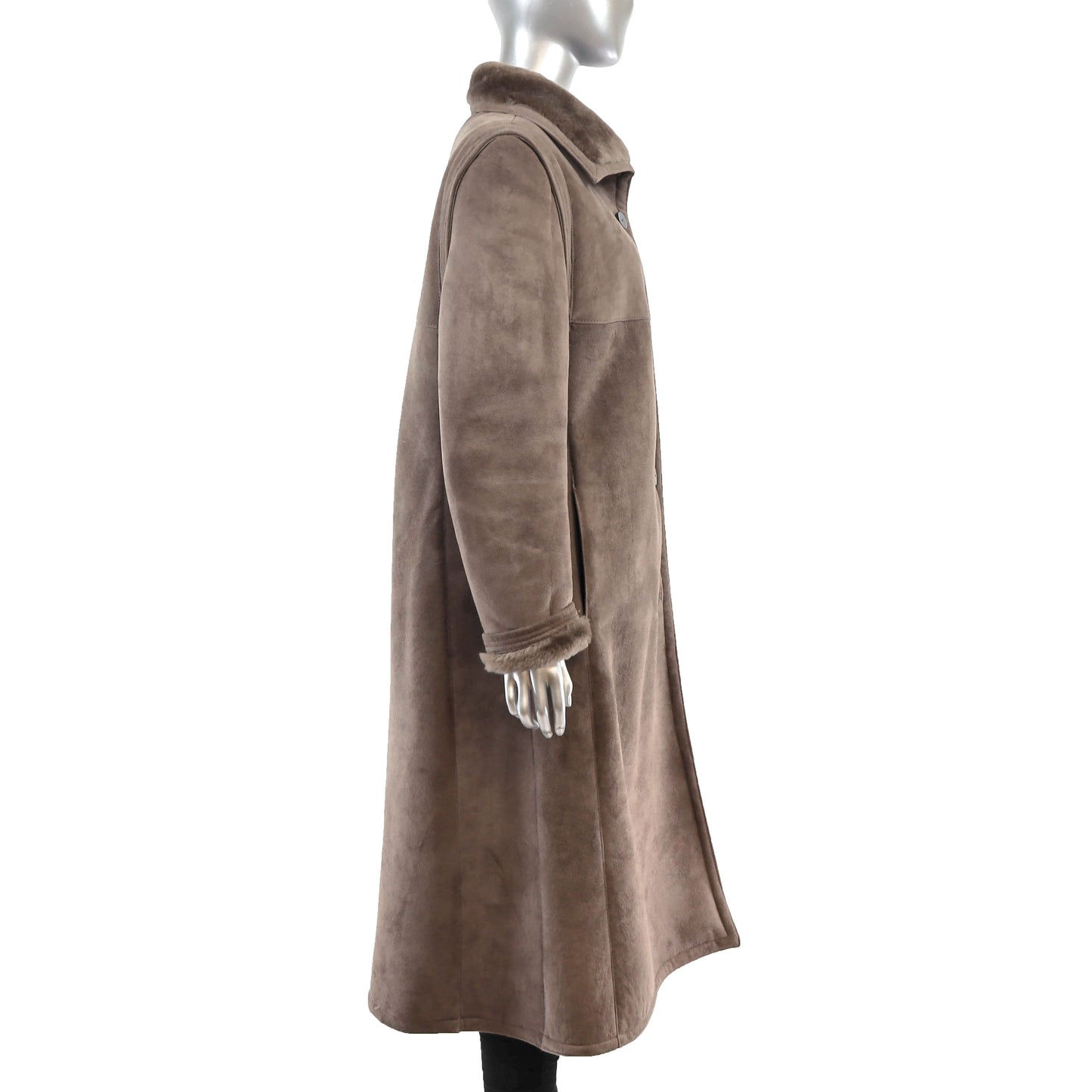 Full Length Shearling Coat- Size M