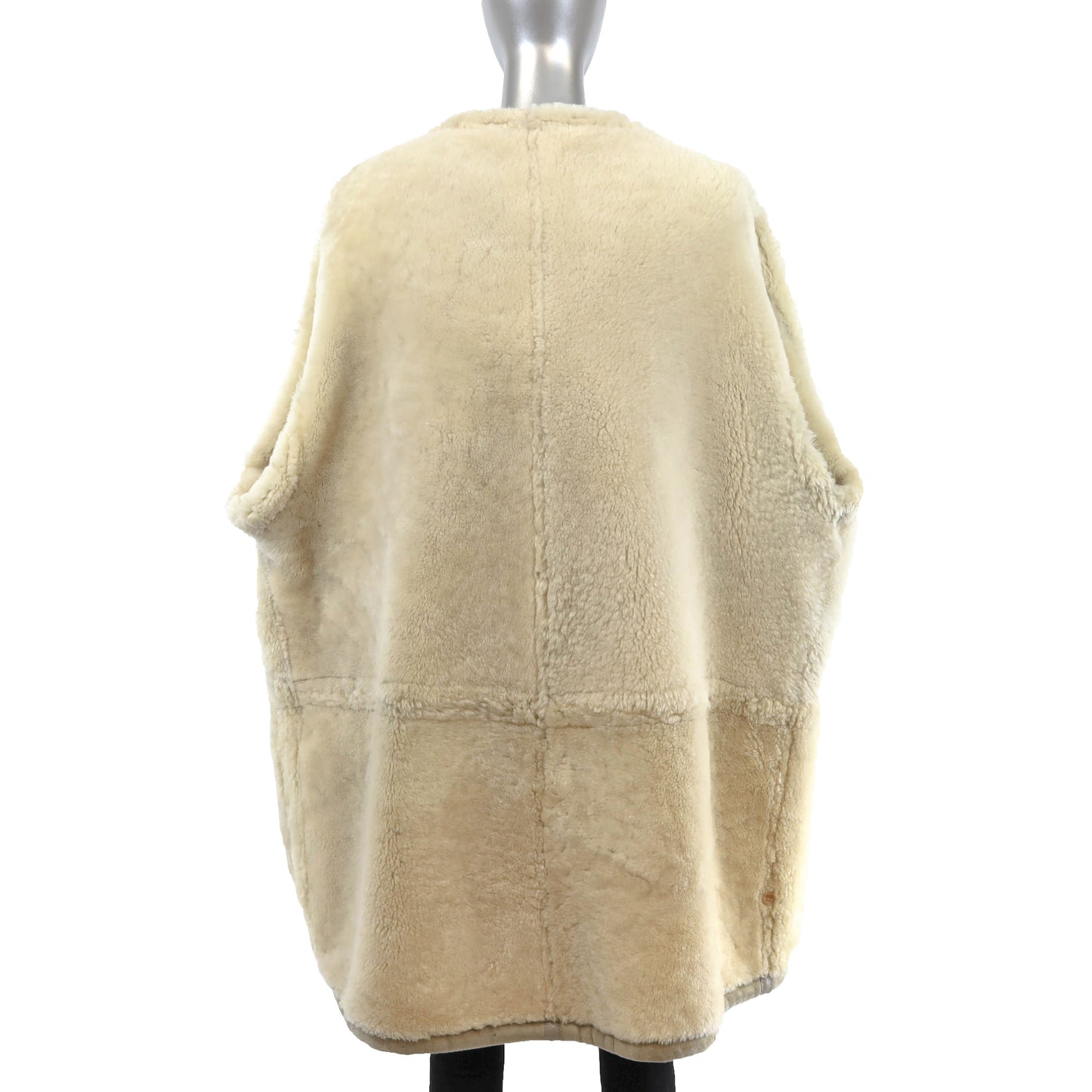 Hooded Shearling Coat- Size XXL