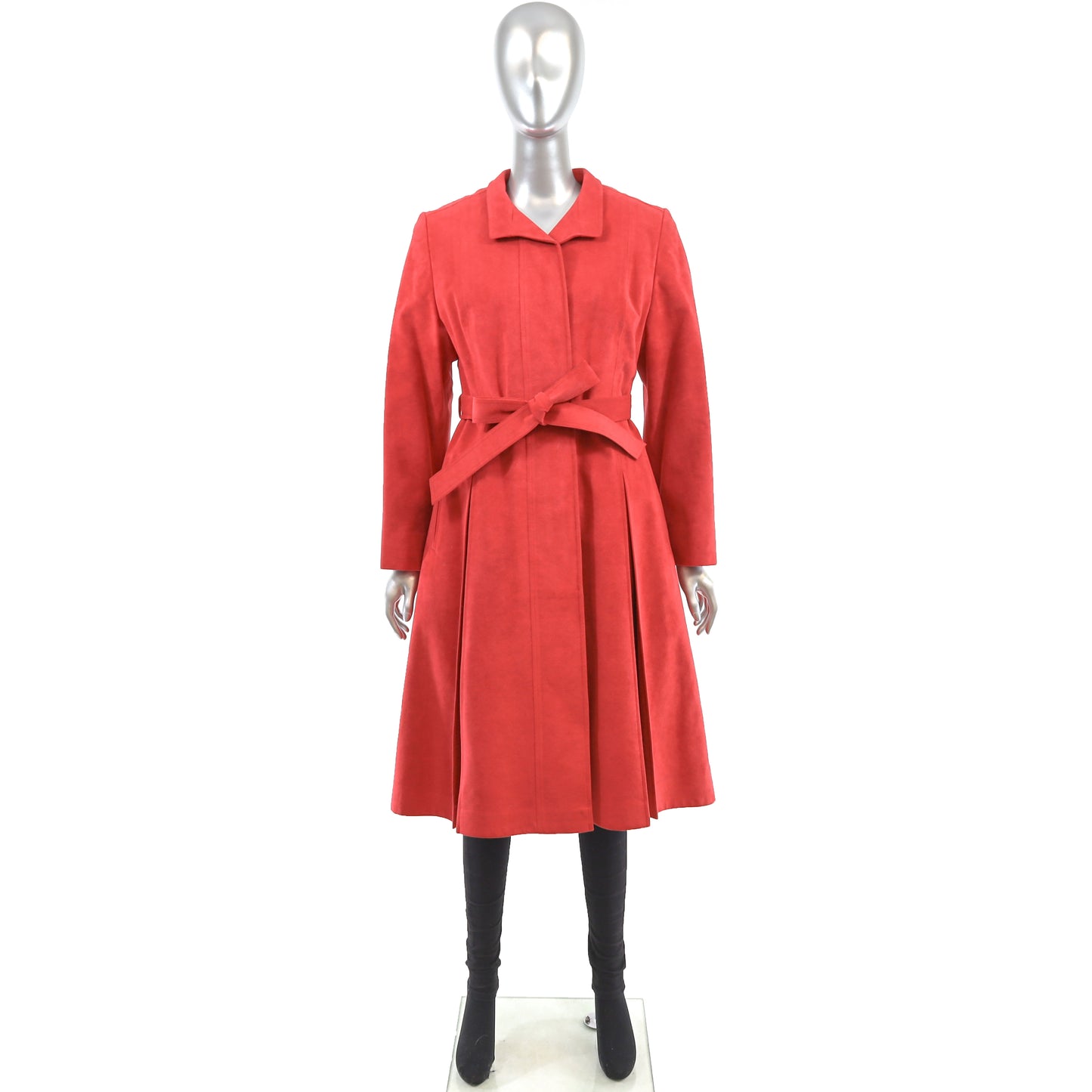 Red Suede Coat- Size S