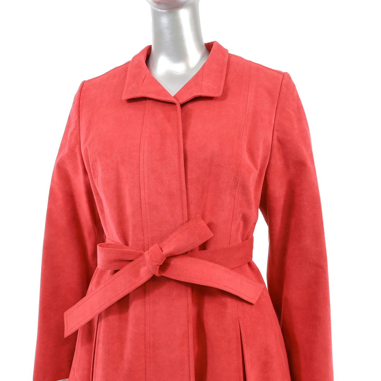 Red Suede Coat- Size S