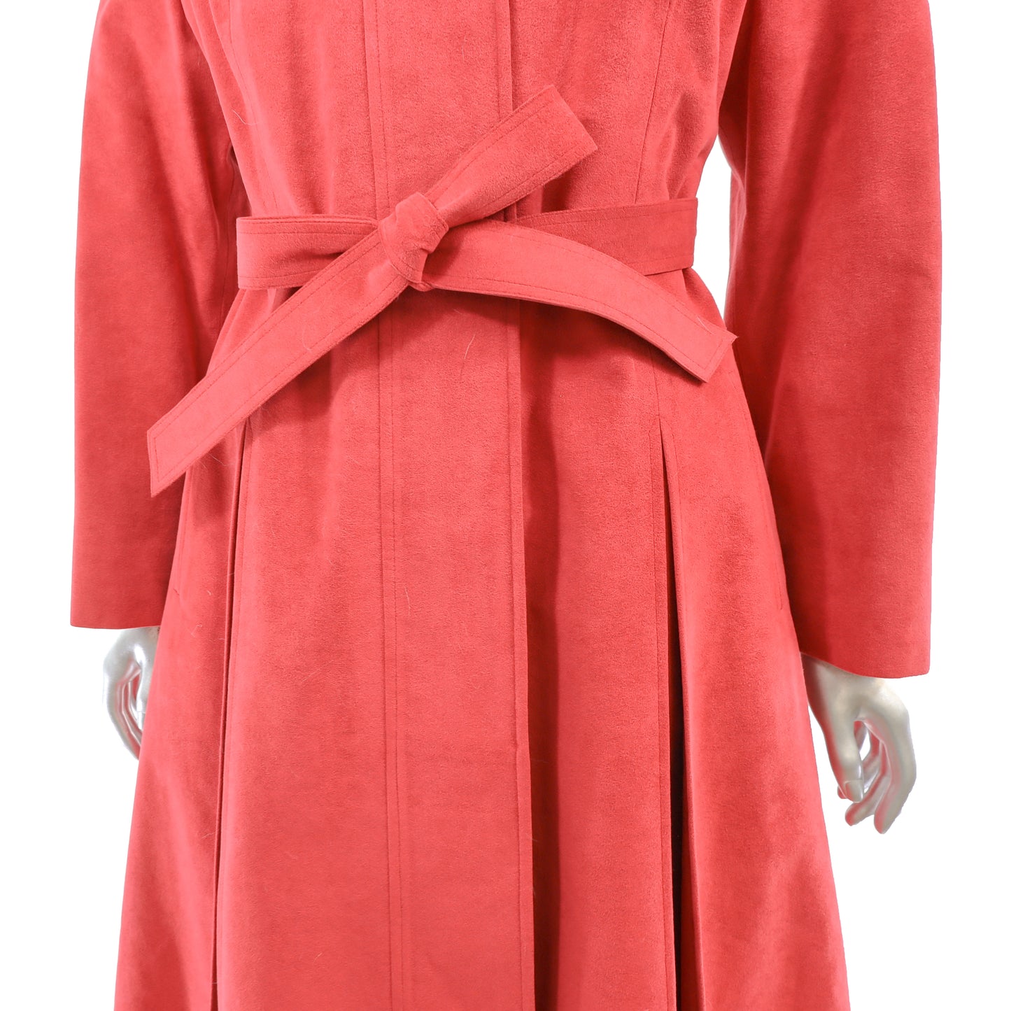 Red Suede Coat- Size S