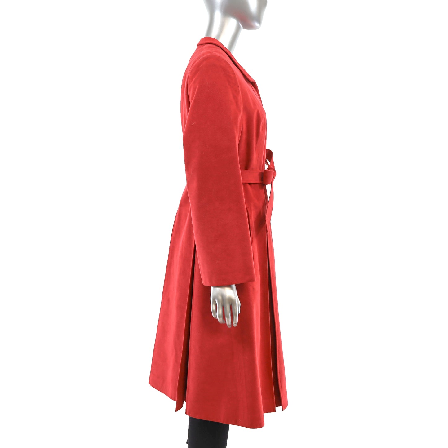 Red Suede Coat- Size S