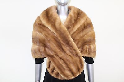 Pastel Mink Fur Stole Jacket Free Size