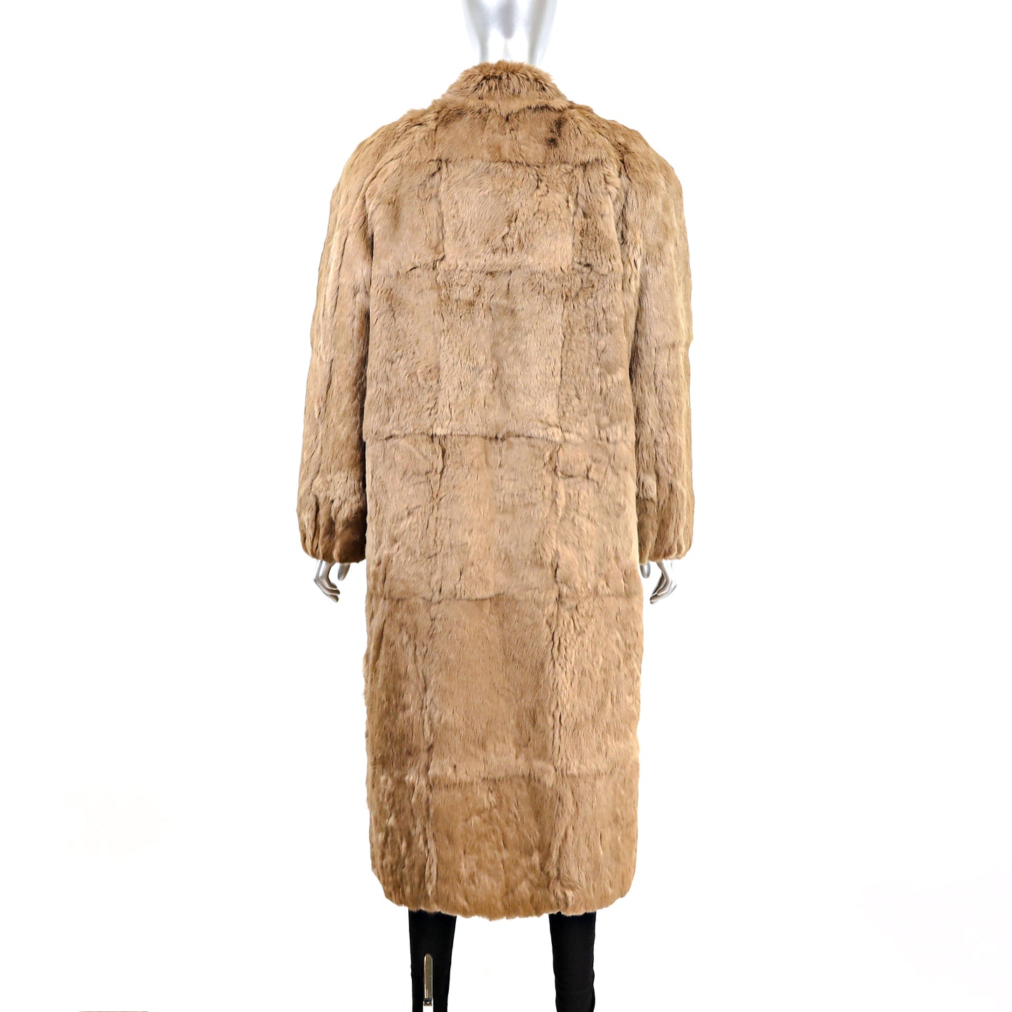 Full Length Rabbit Coat- Size M