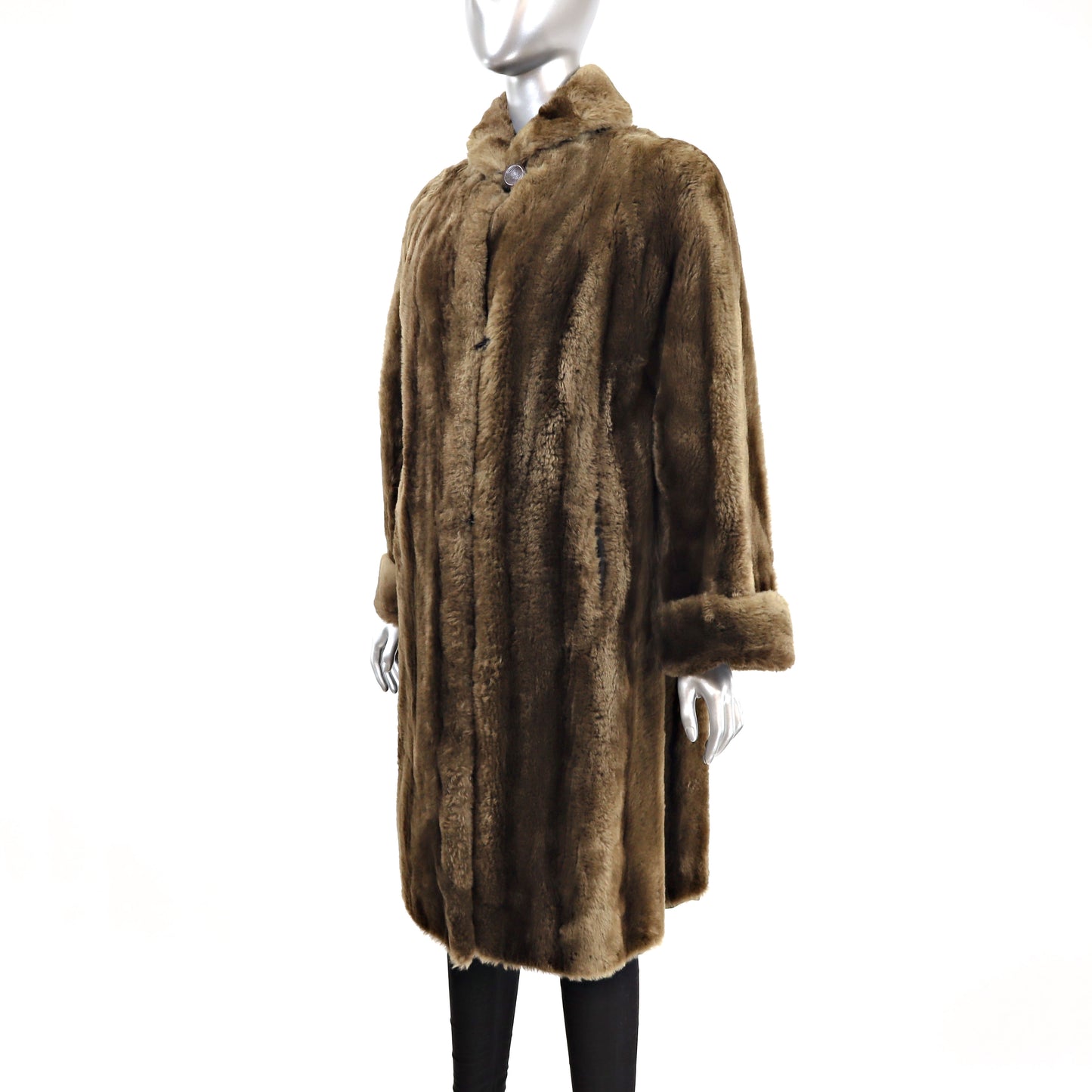 Sheared Raccoon Coat- Size L