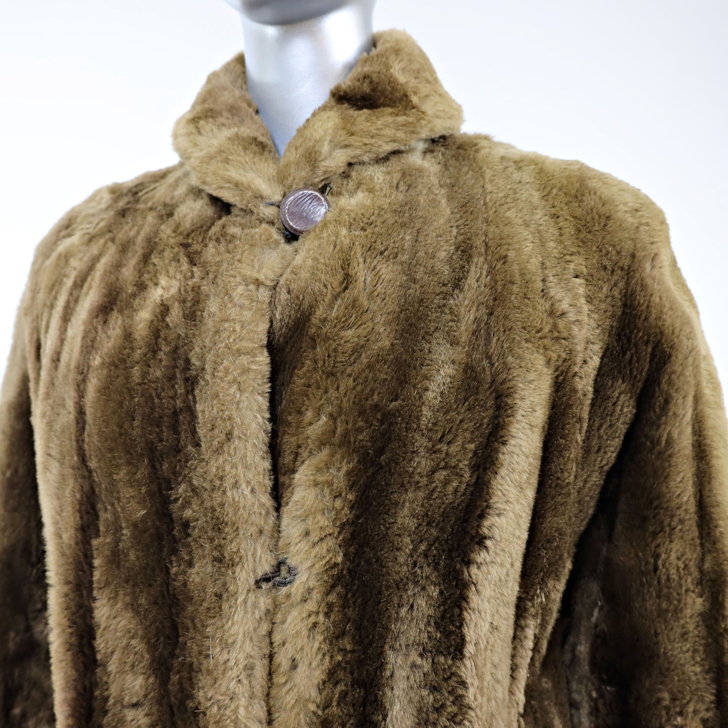 Sheared Raccoon Coat- Size L