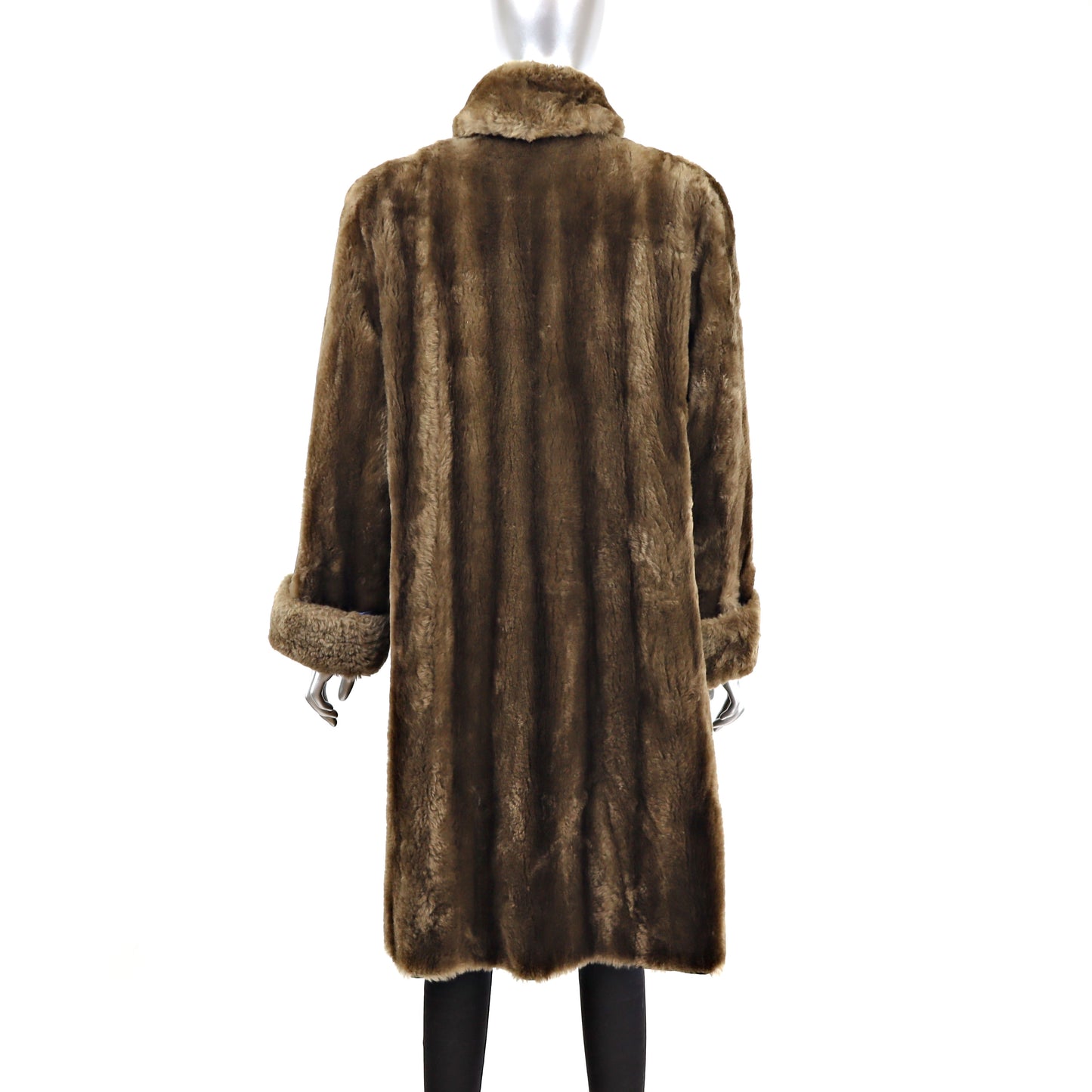 Sheared Raccoon Coat- Size L