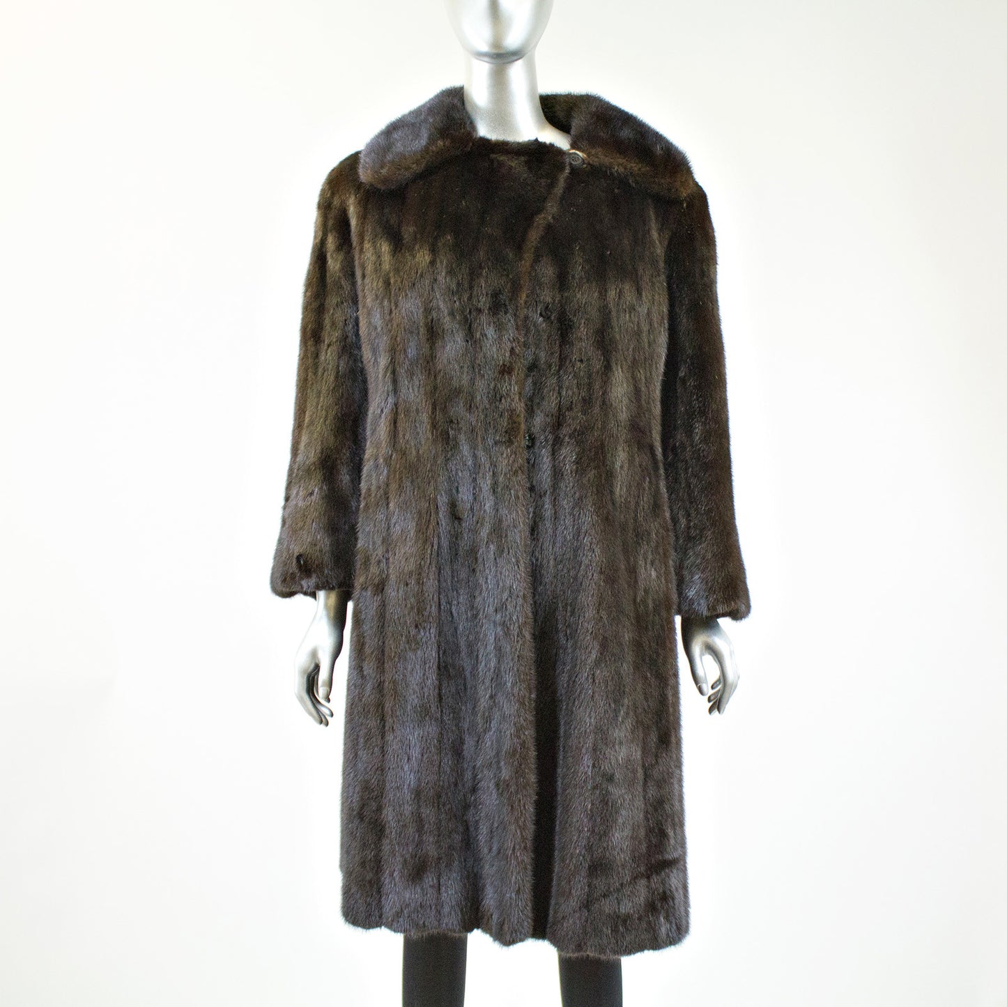 Ranch Mink Fur Coat - Size S - Pre-Owned