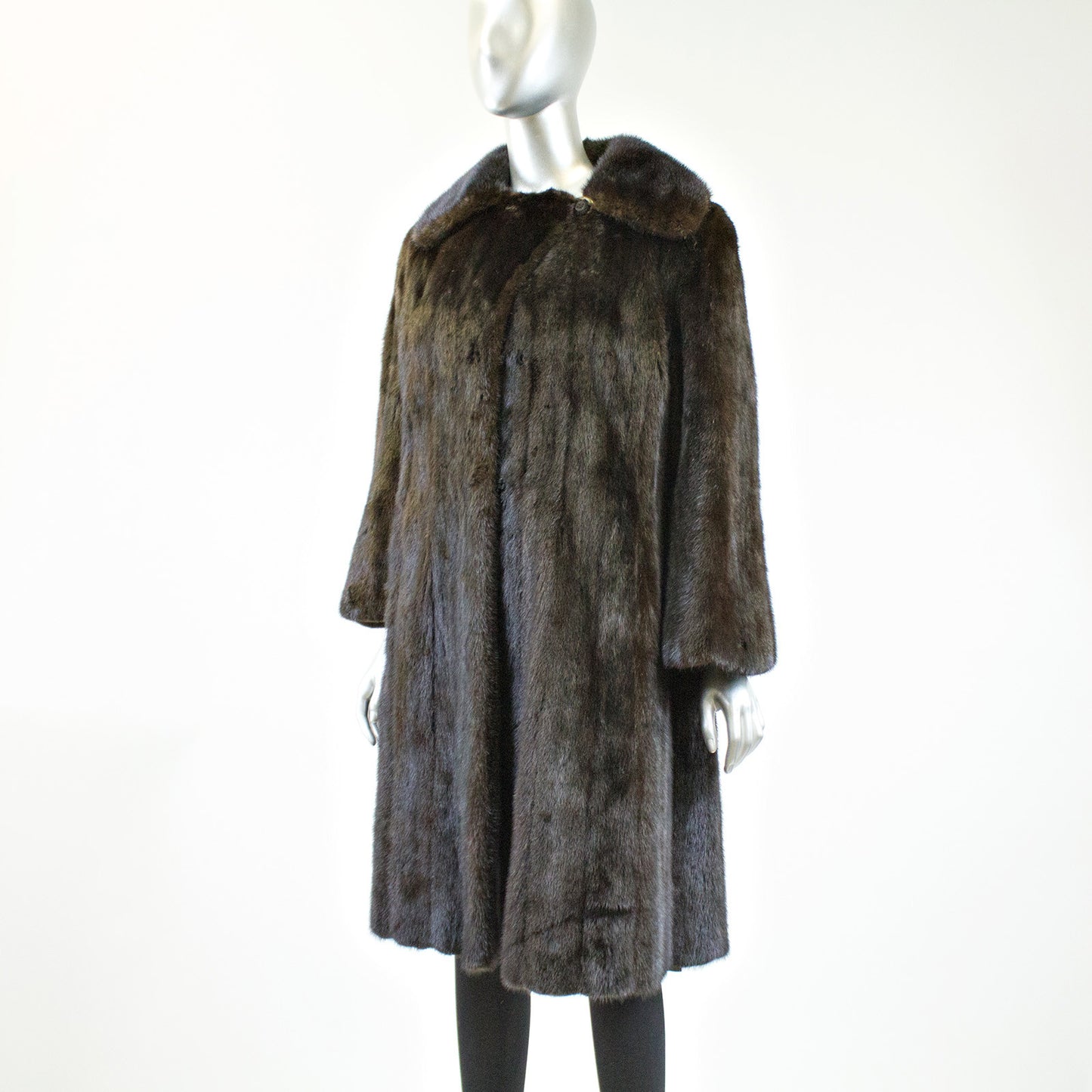 Ranch Mink Fur Coat - Size S