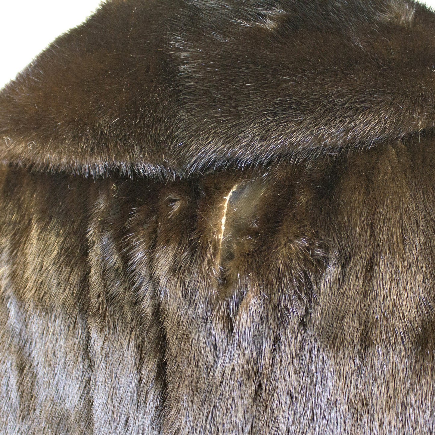 Ranch Mink Fur Coat - Size S - Pre-Owned