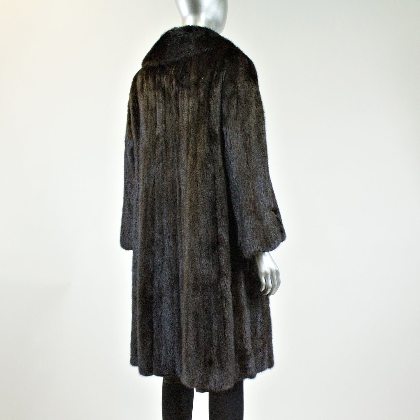 Ranch Mink Fur Coat - Size S - Pre-Owned