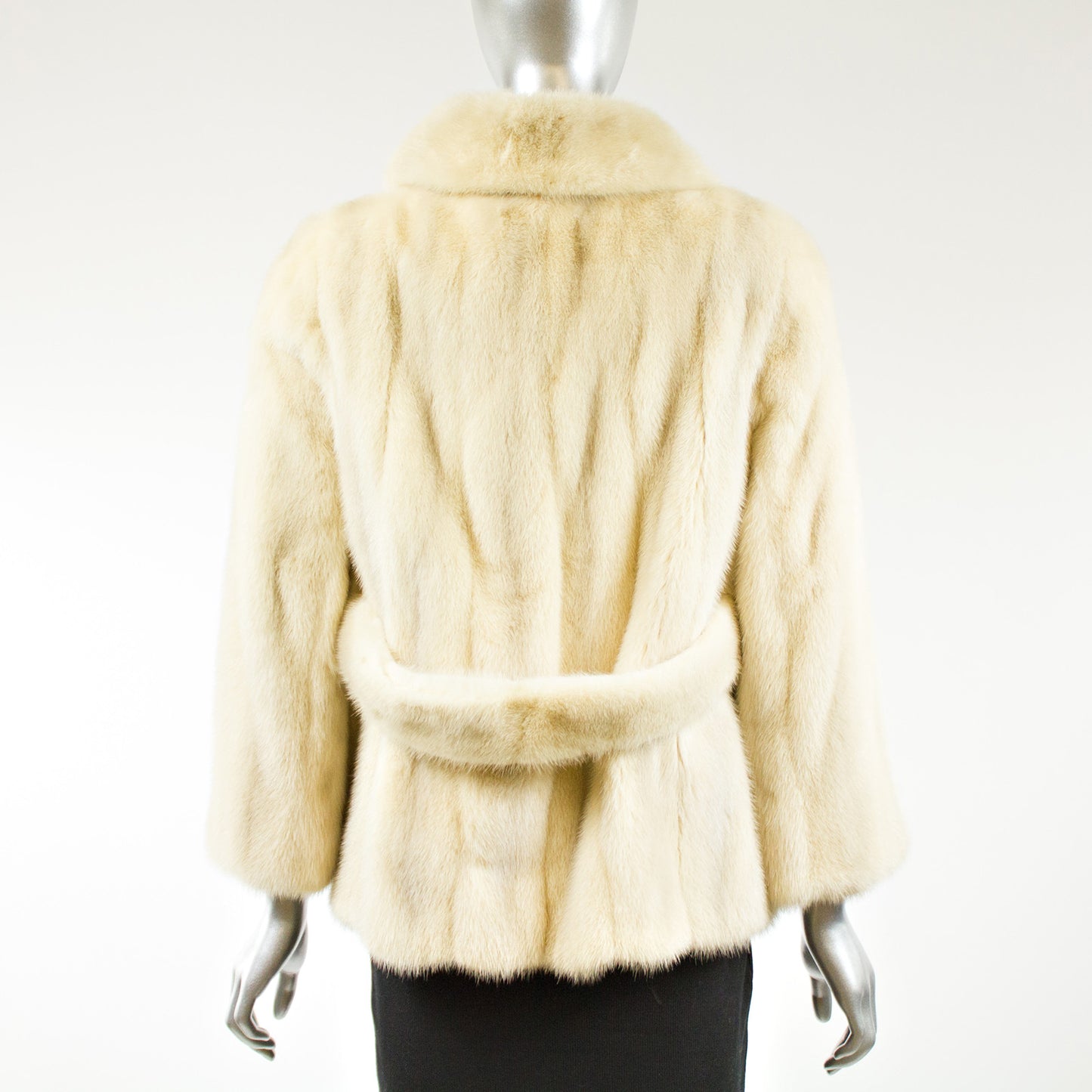 Pearl Mink Fur Jacket - Size S