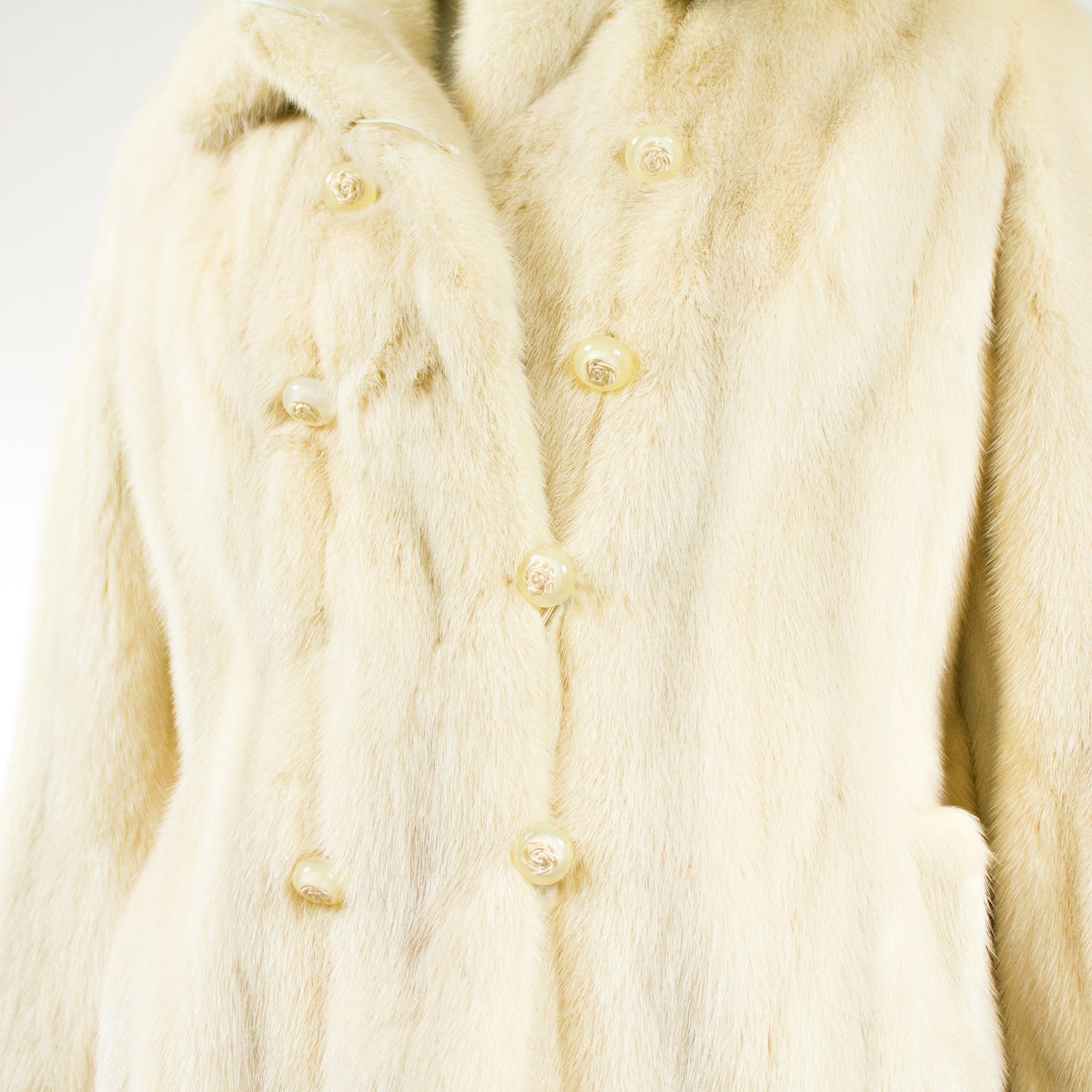 Pearl Mink Fur Jacket - Size S