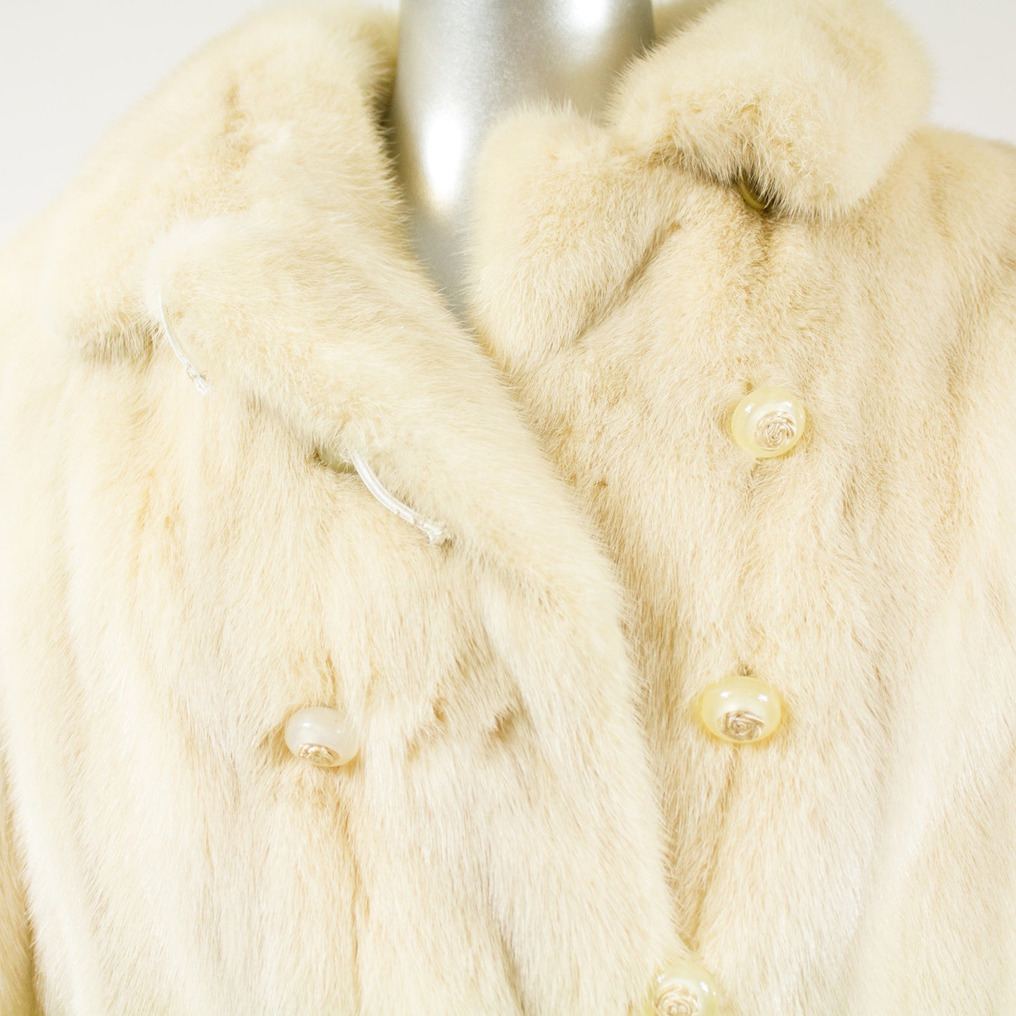 Pearl Mink Fur Jacket - Size S