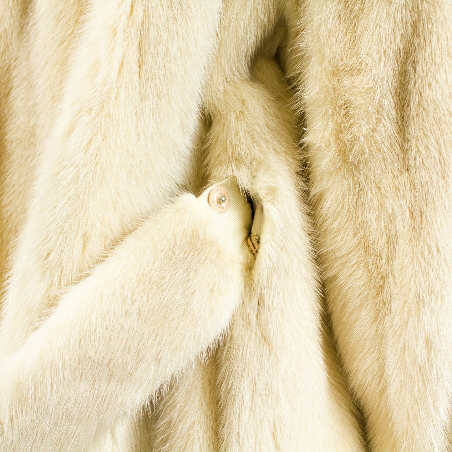 Pearl Mink Fur Jacket - Size S