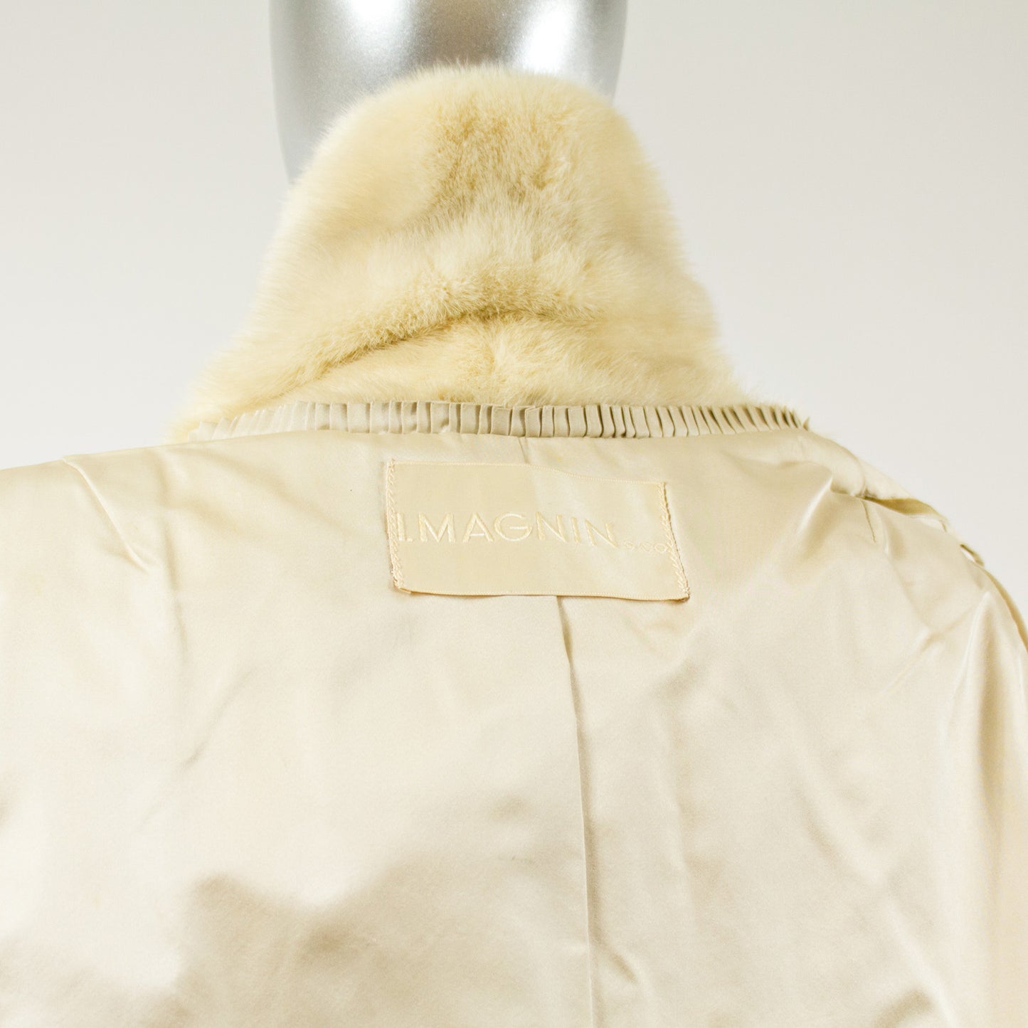 Pearl Mink Fur Jacket - Size S