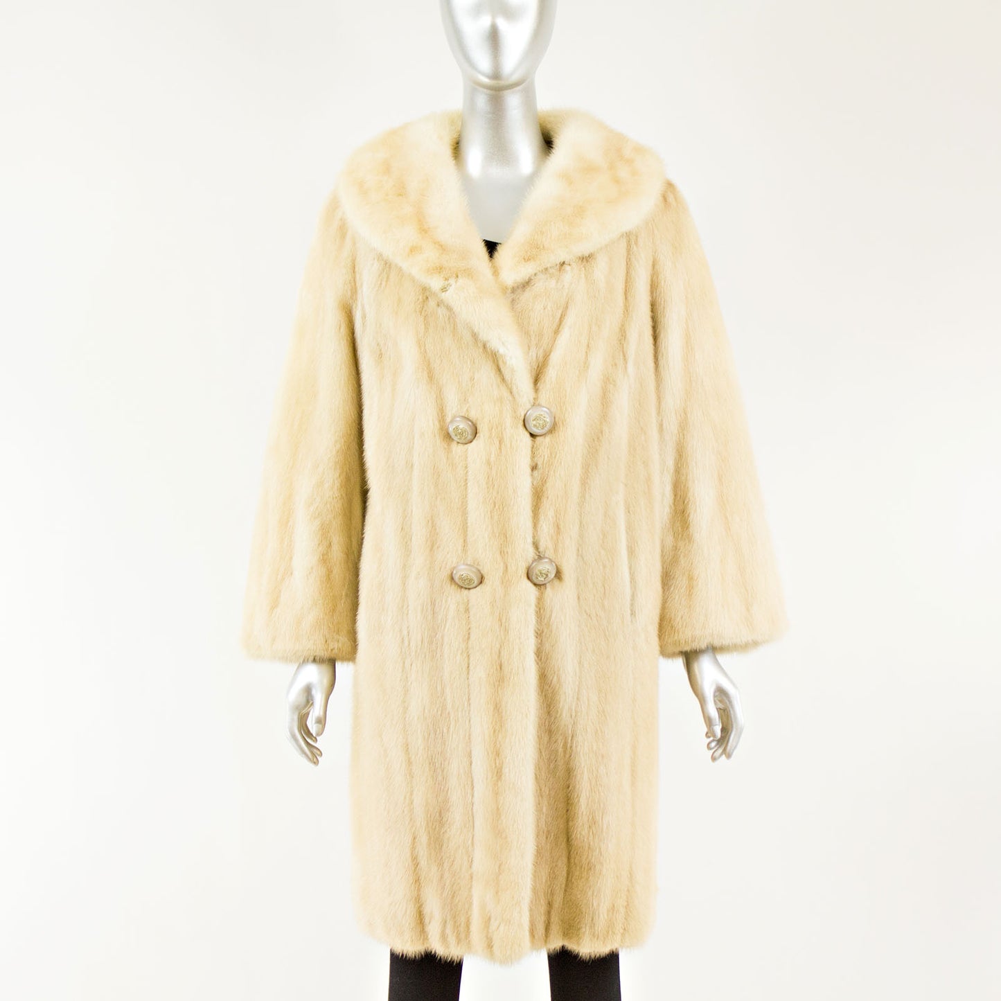 Blonde 7/8 Mink Coat - Size XS