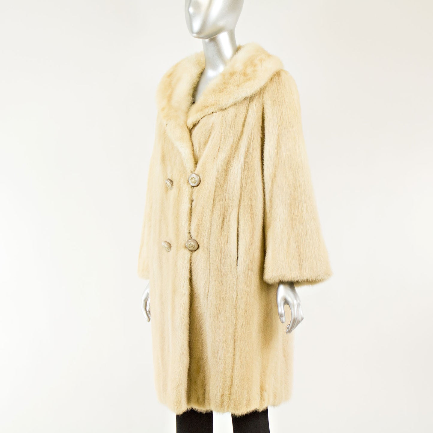 Blonde 7/8 Mink Coat - Size XS