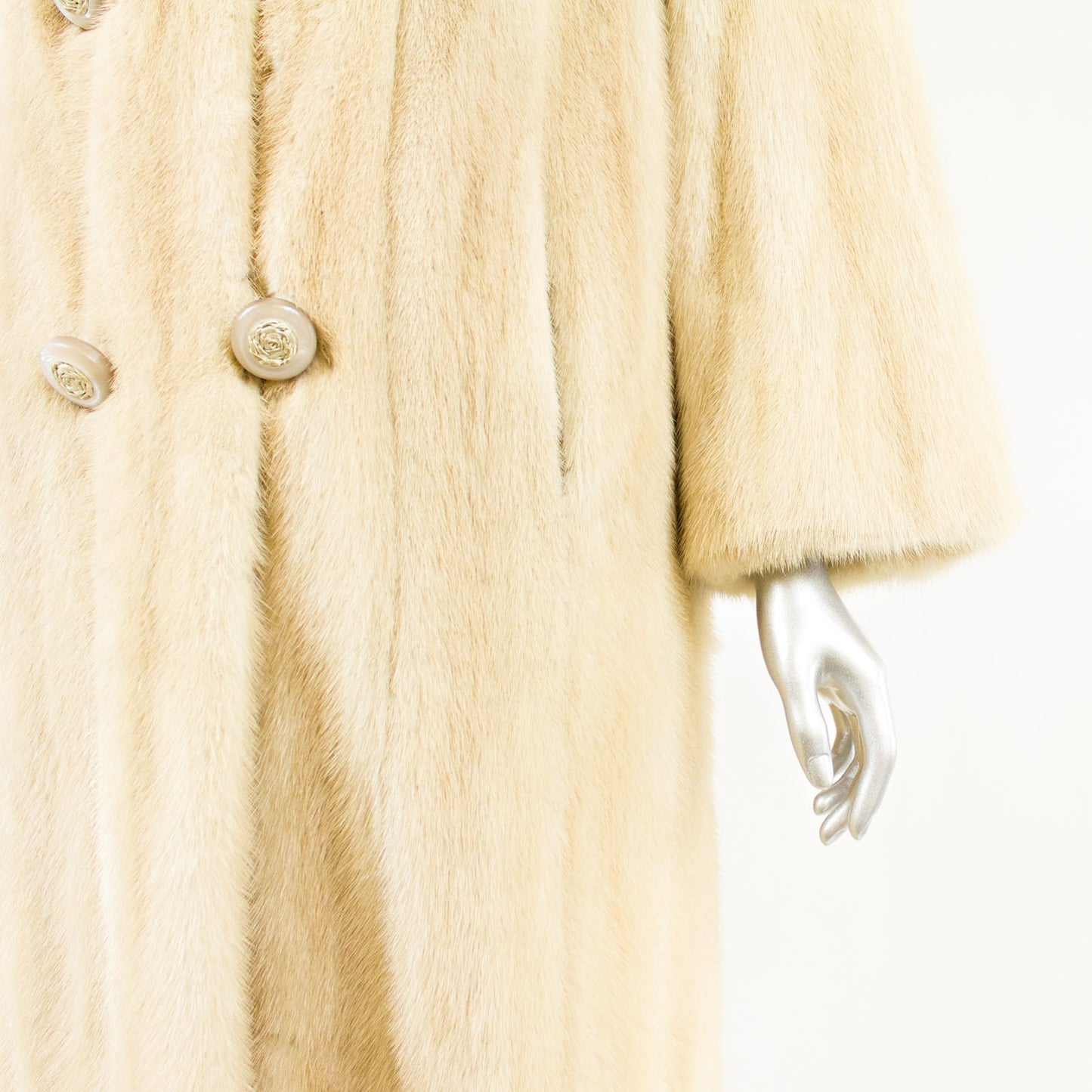 Blonde 7/8 Mink Coat - Size XS