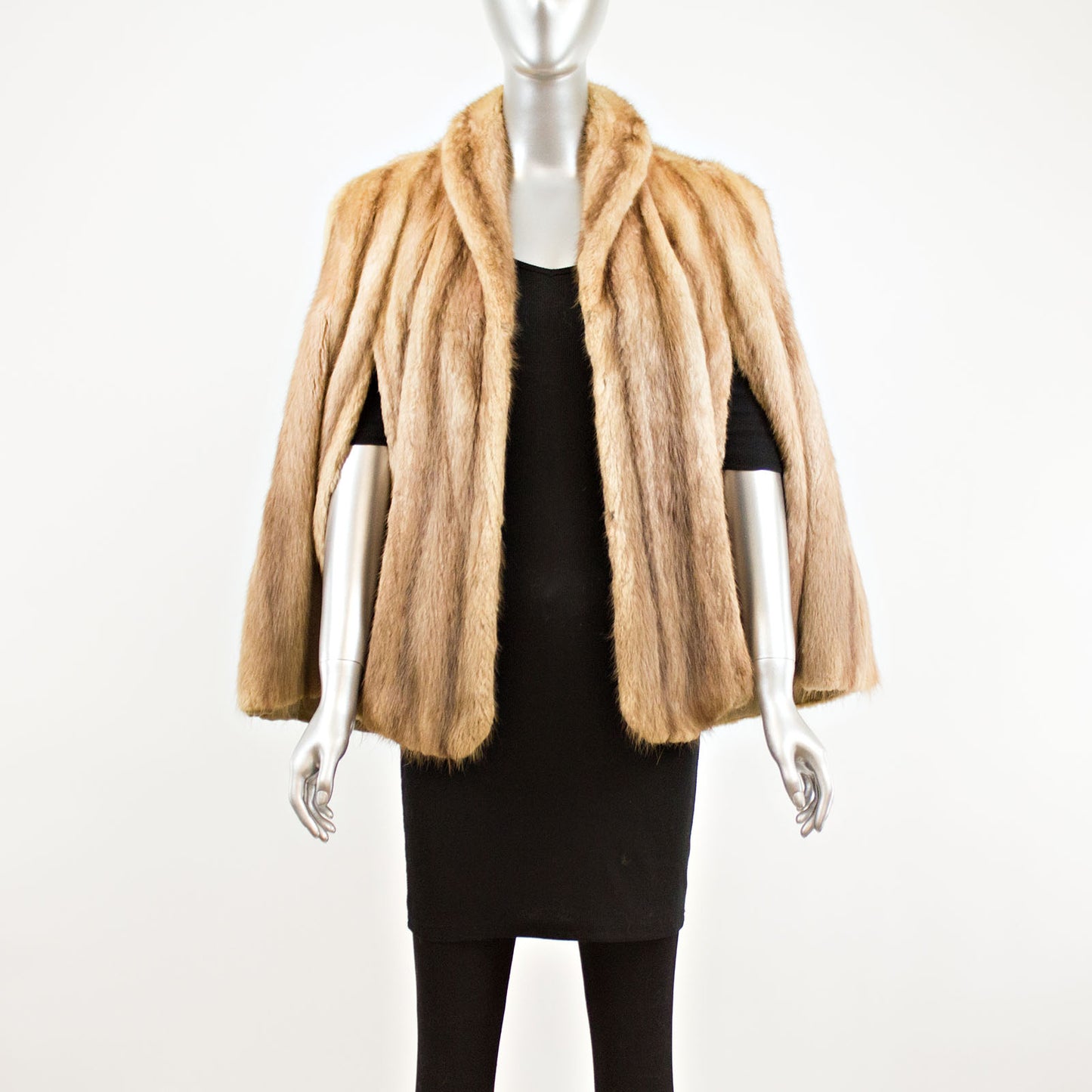 Autumn Haze Mink Cape- Free Size