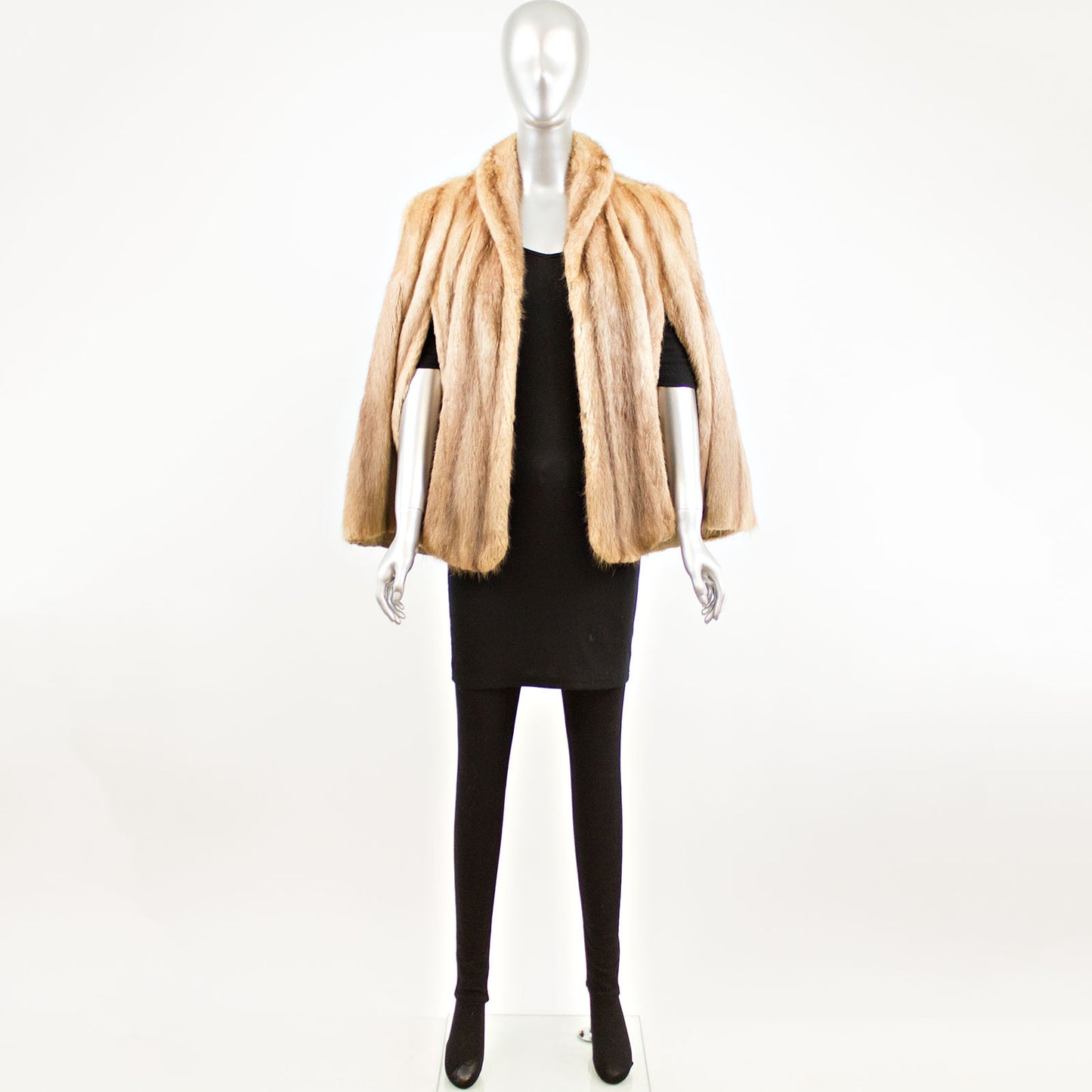 Autumn Haze Mink Cape- Free Size